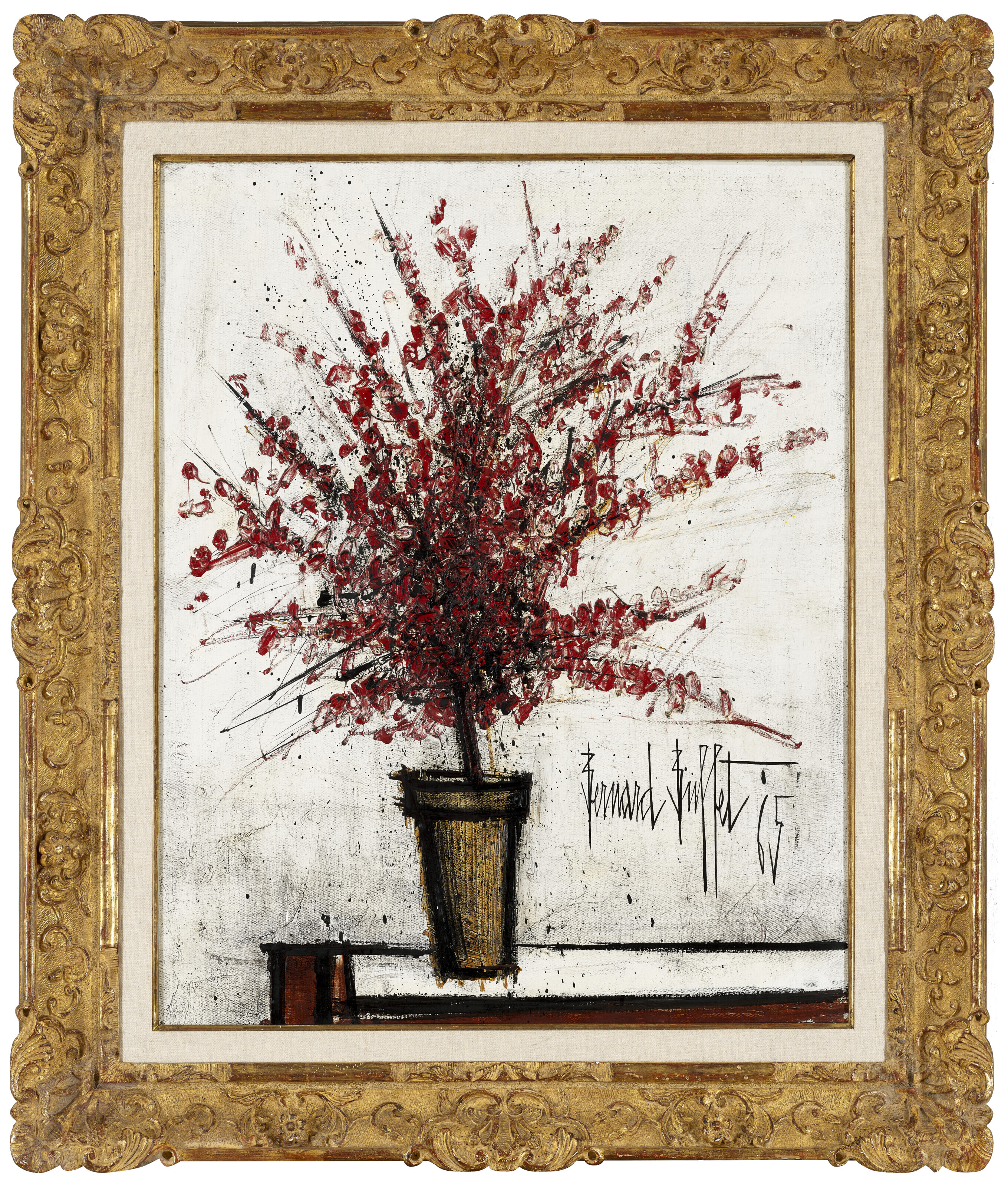 Bernard Buffet — Румяна Азалии в горшочке, изображение 2