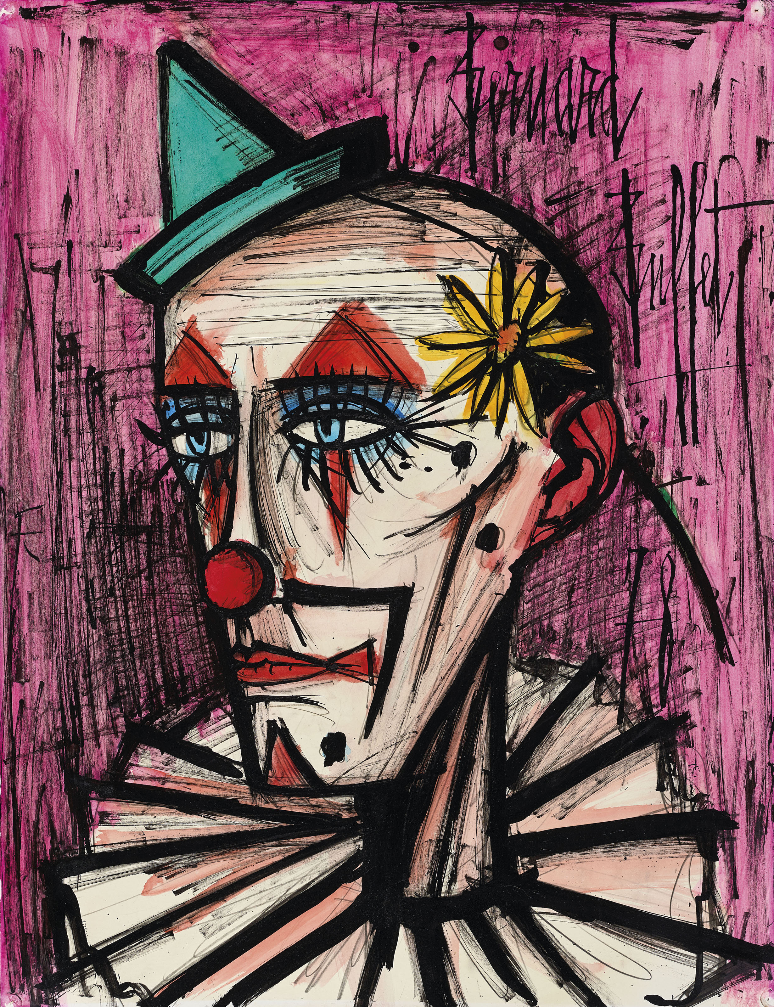 Bernard Buffet — Клоун а-ля Маргарита