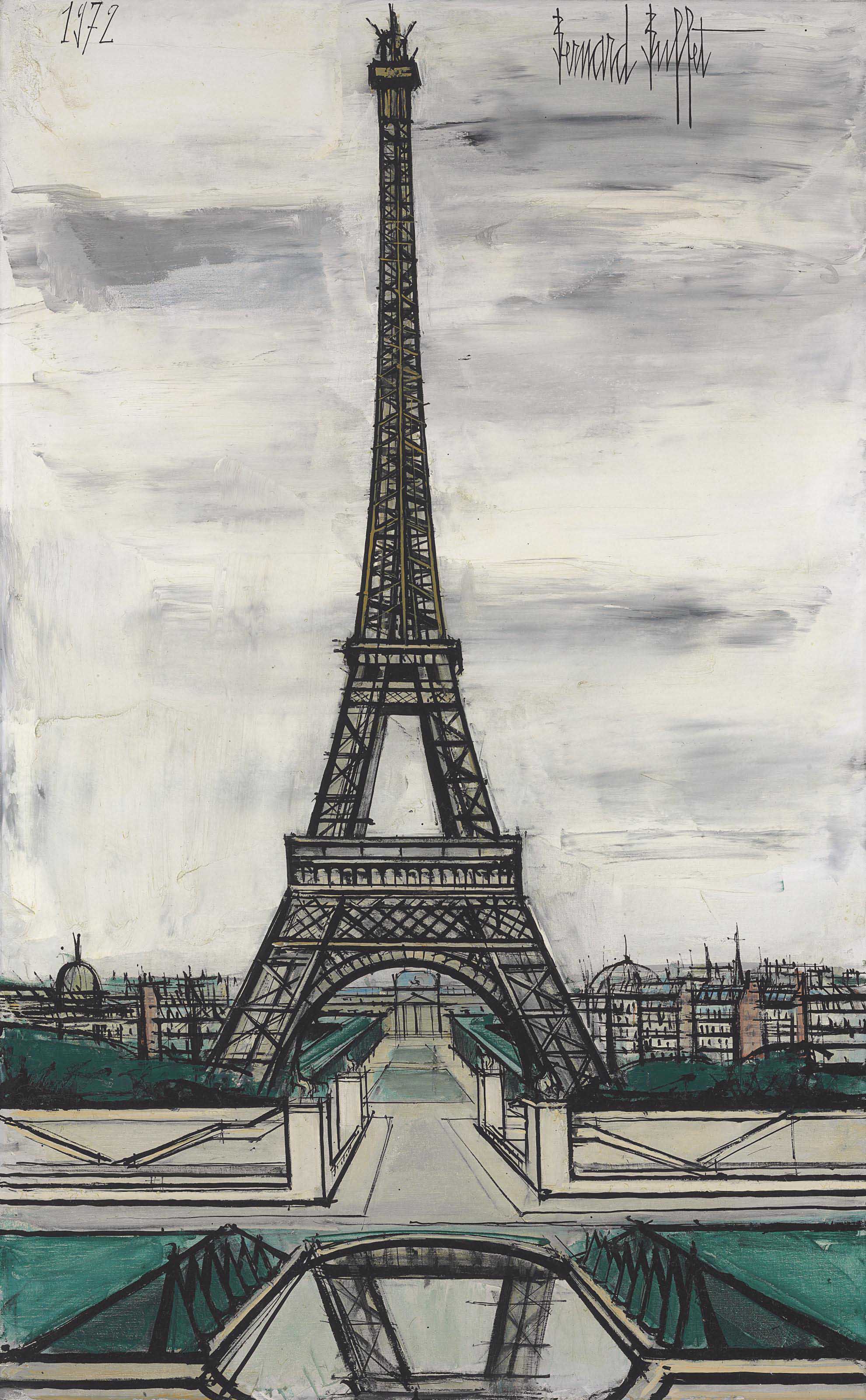 Bernard Buffet — Эйфелева башня, улица Трокадеро