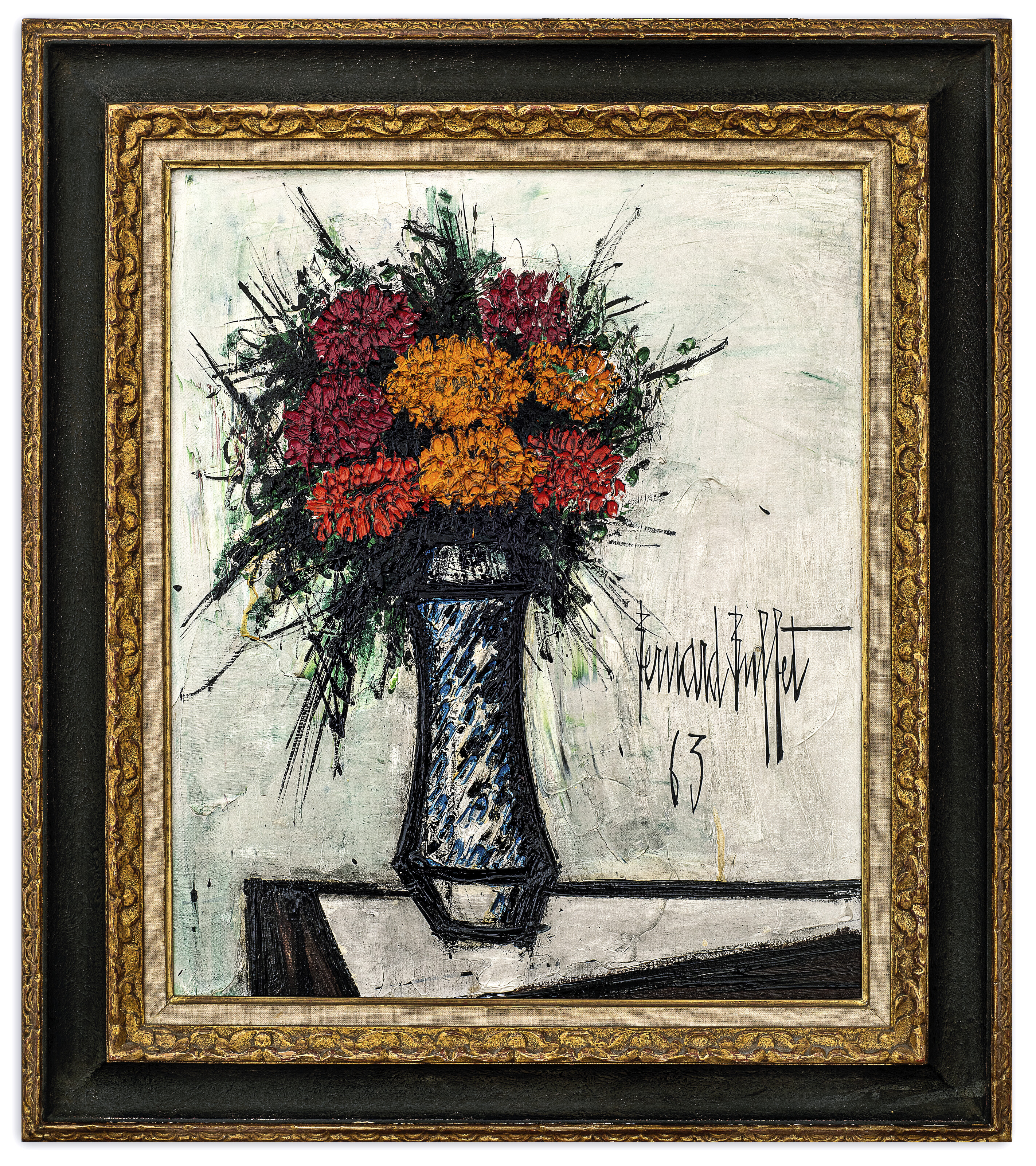 Bernard Buffet — Букет цинний, изображение 2