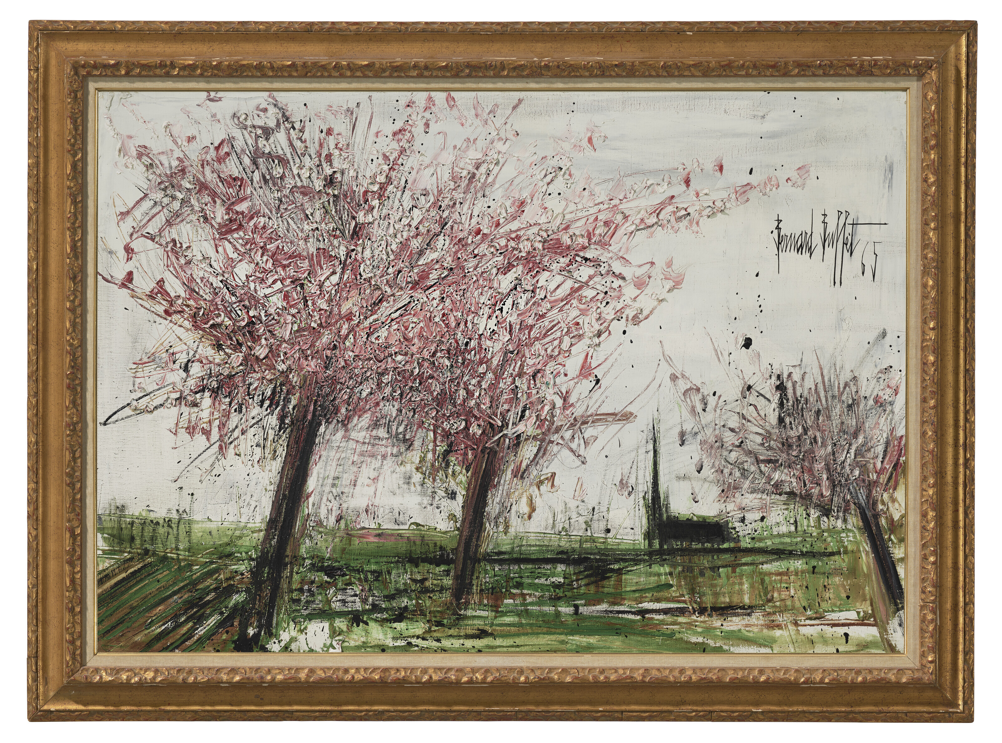 Bernard Buffet — Цветы во флере, изображение 2