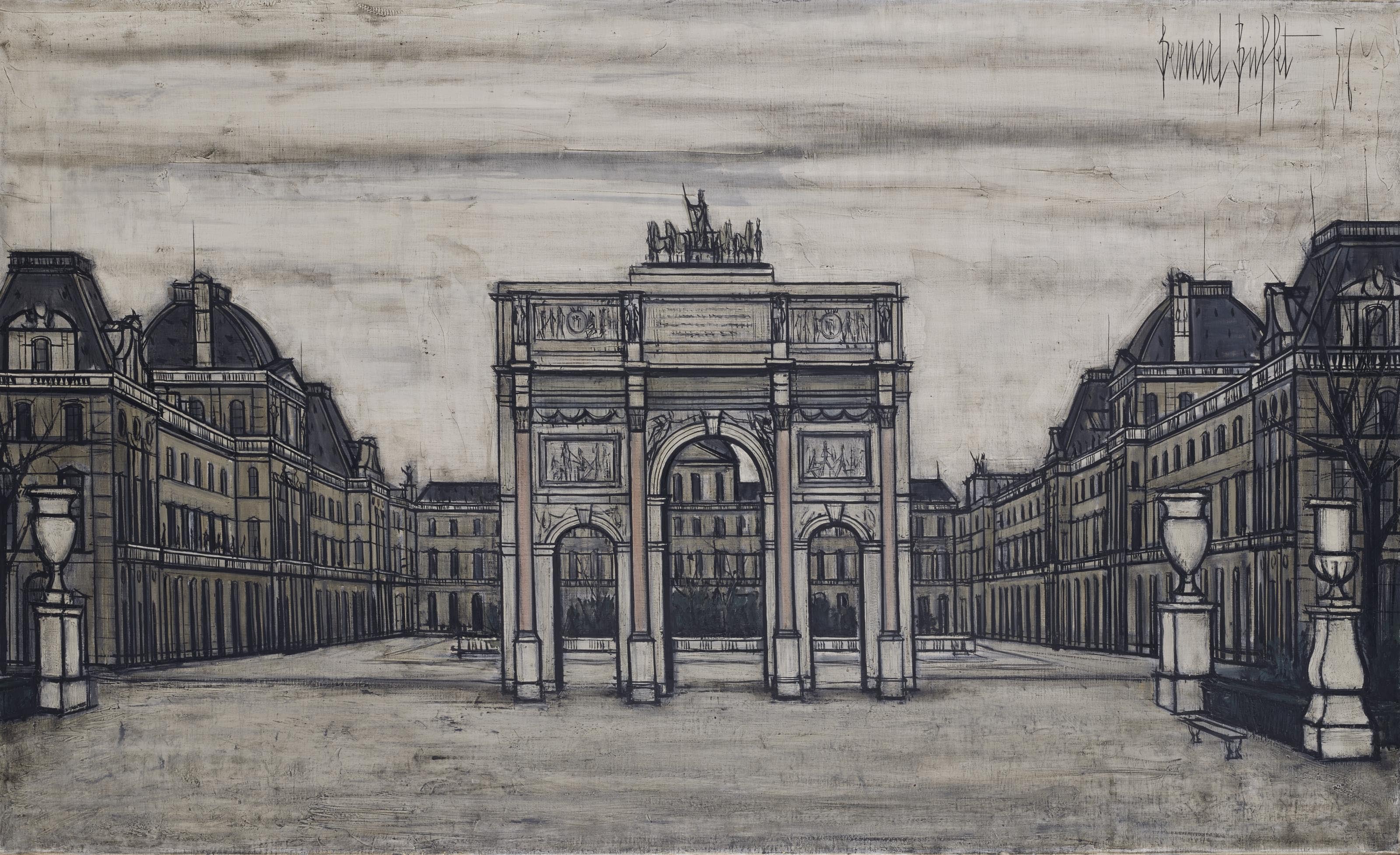 Bernard Buffet — Триумфальная арка на Карусели