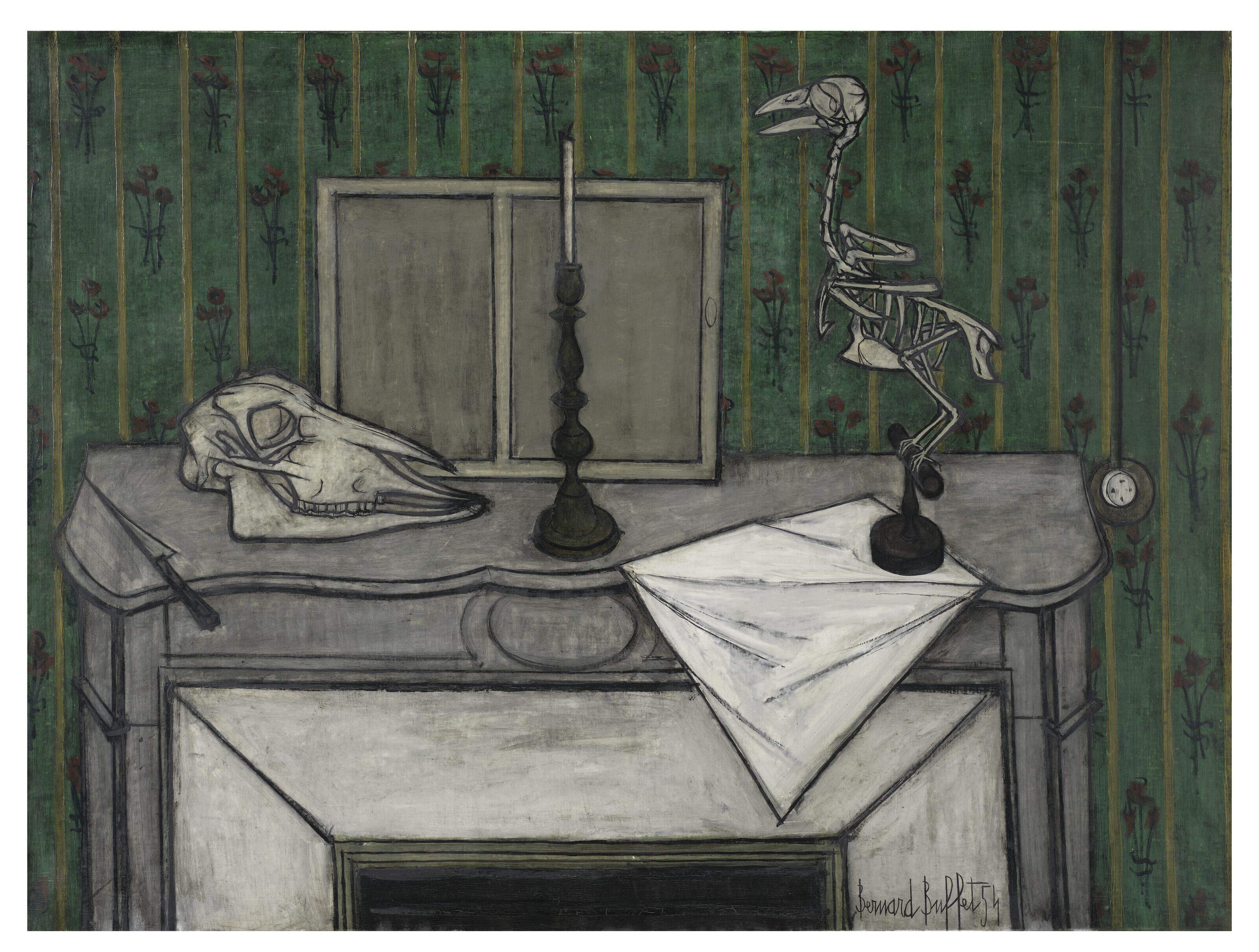Bernard Buffet — Кран и тарелочка из-под шампанского