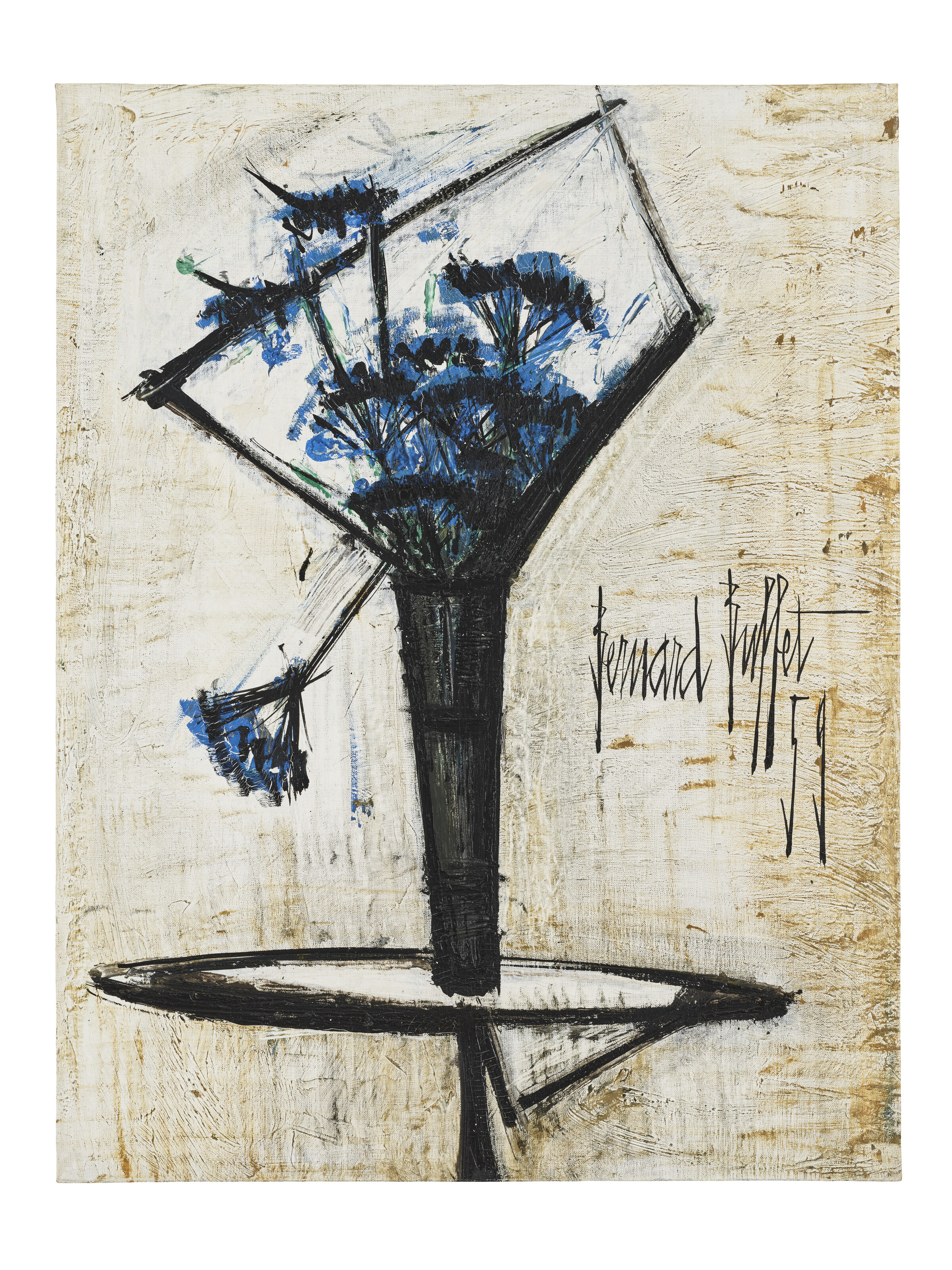 Bernard Buffet — Букет в руках стража, изображение 2
