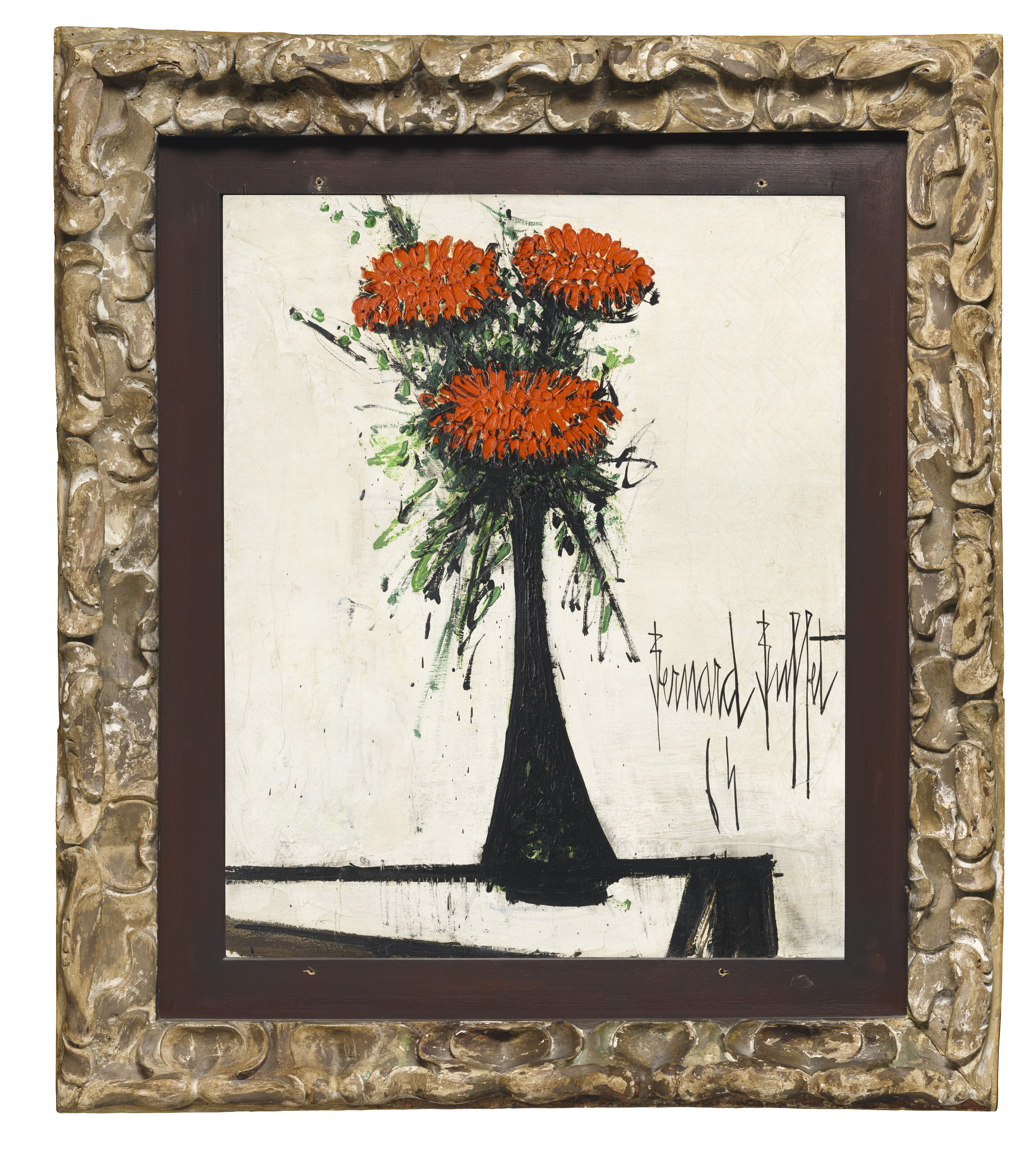 Bernard Buffet — Букет цинний, изображение 4