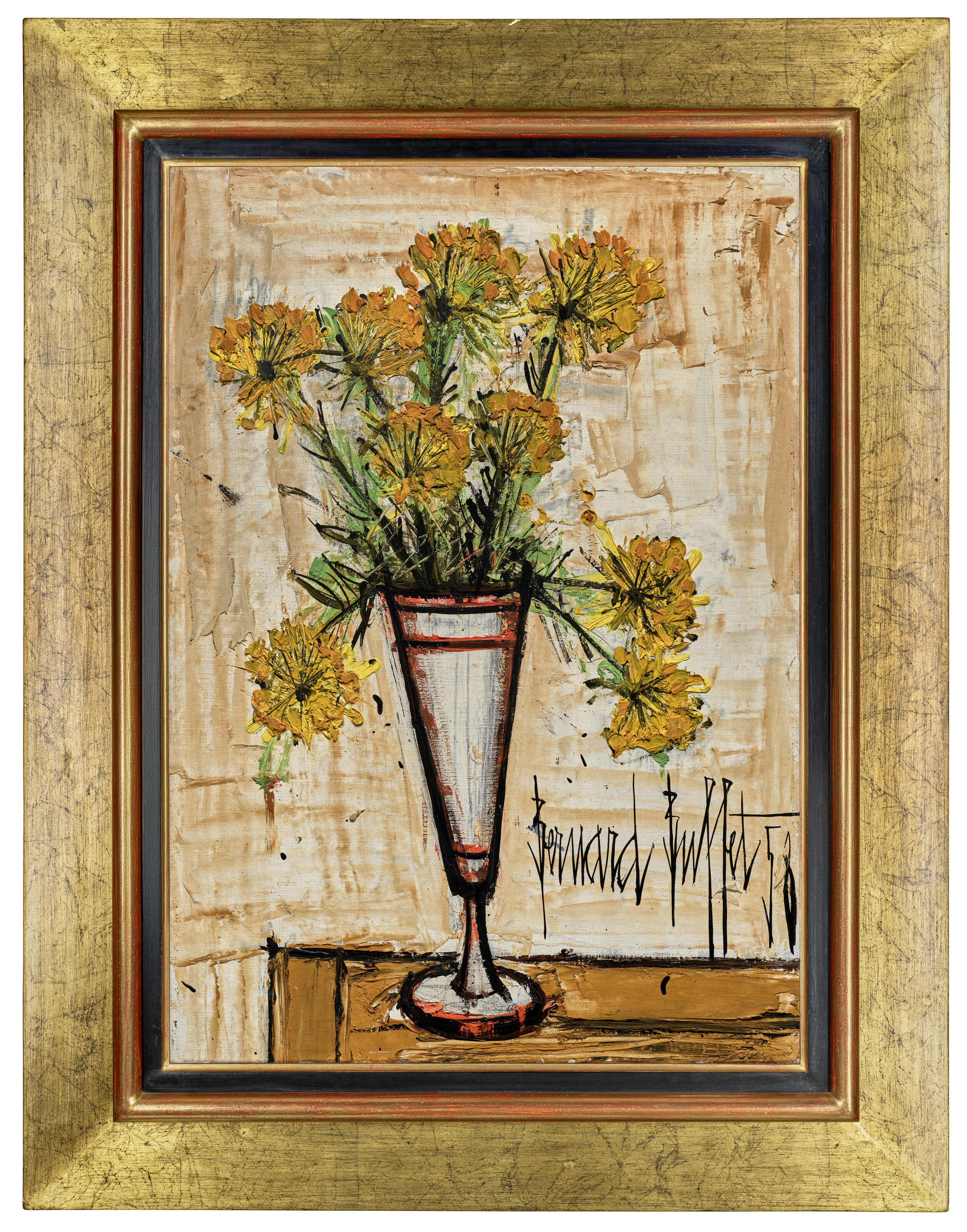 Bernard Buffet — Цветы, танцующие под Мазаграном, изображение 4