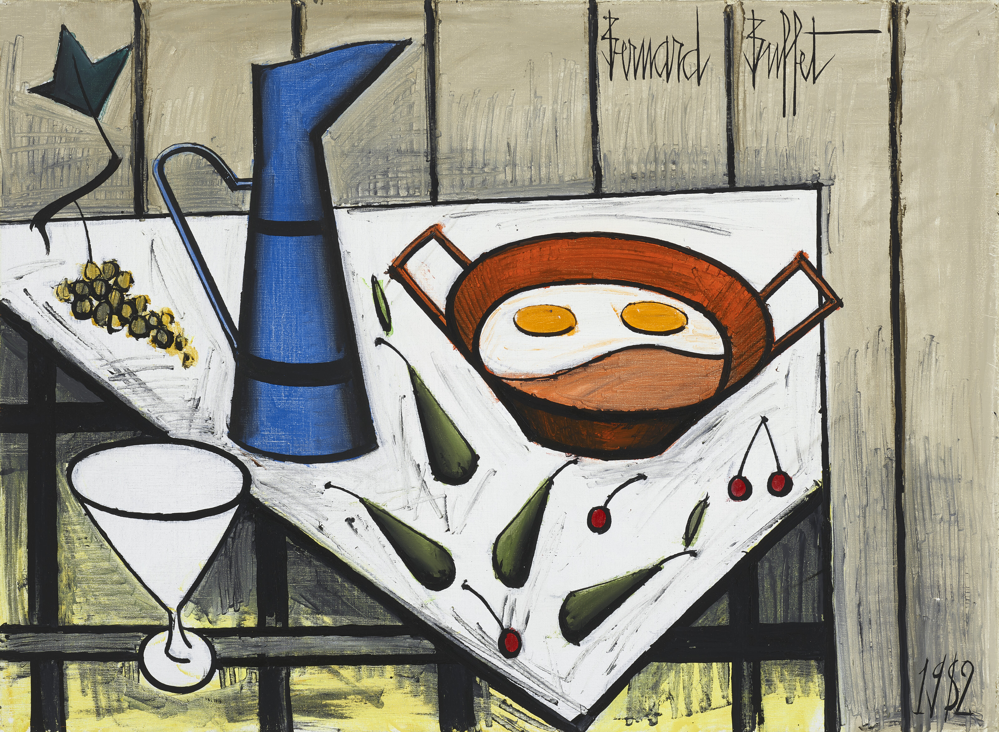 Bernard Buffet — Смерть природы среди произведений искусства на плато, изображение 1