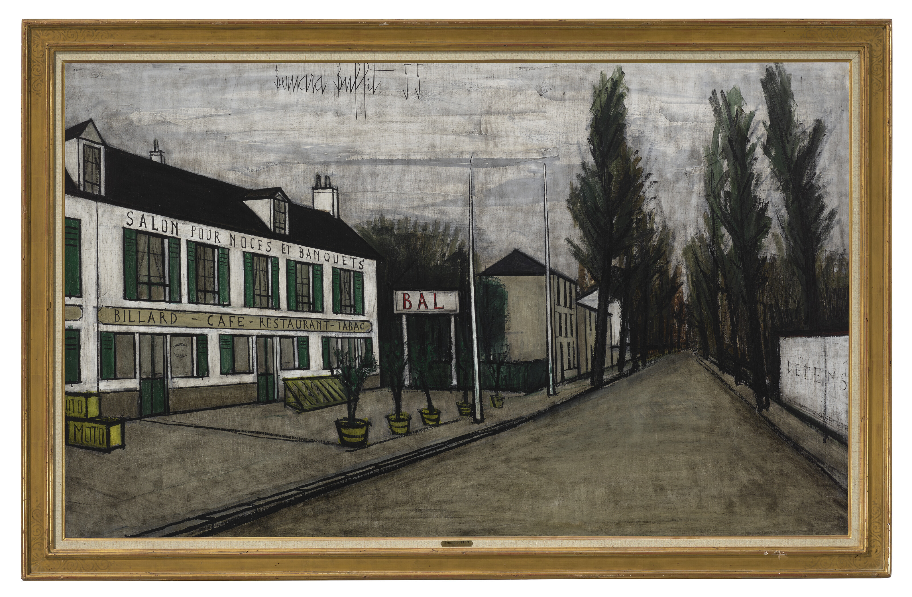 Bernard Buffet — Деревенское кафе, изображение 2