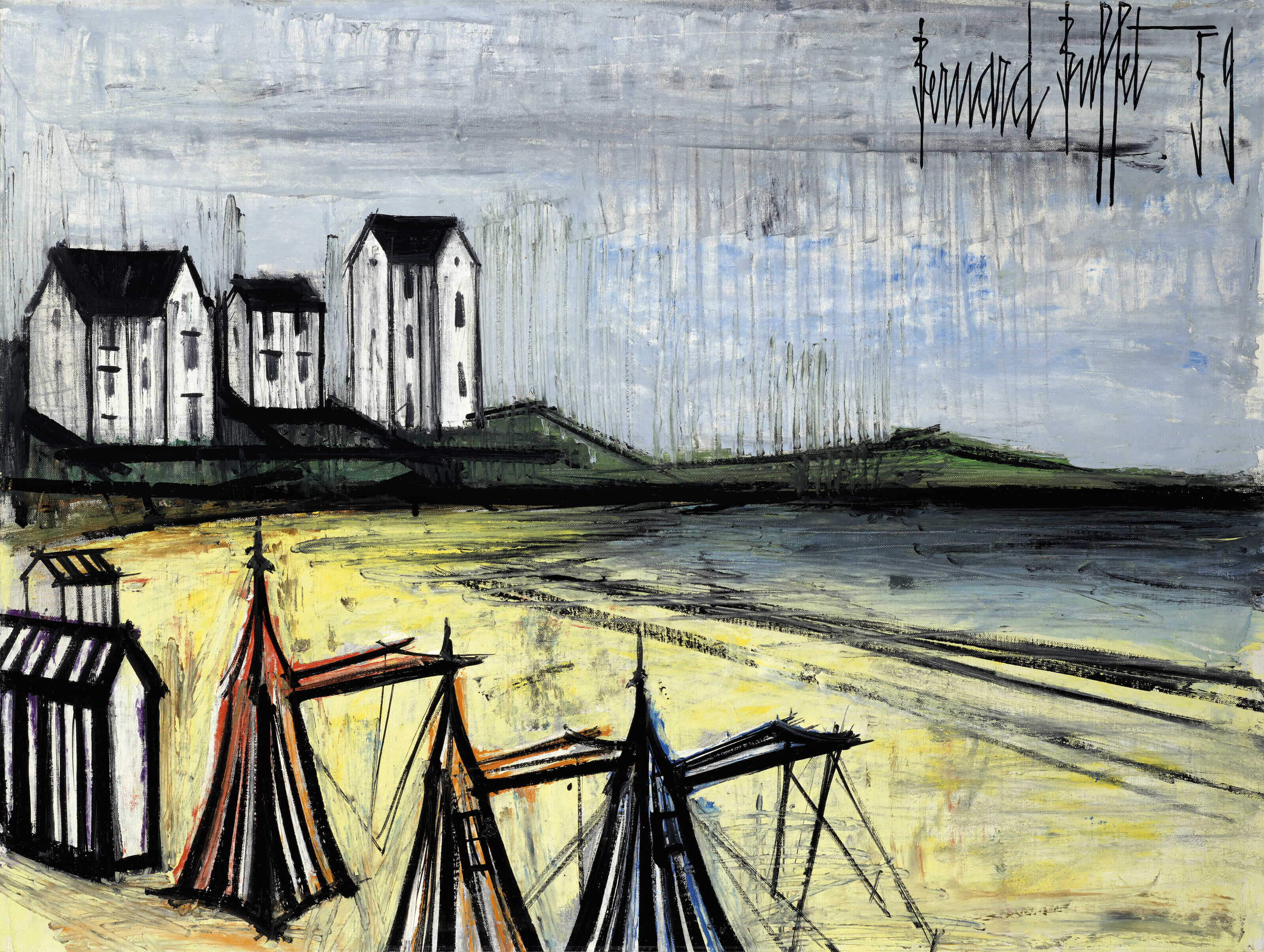 Bernard Buffet — Пляж, изображение 1