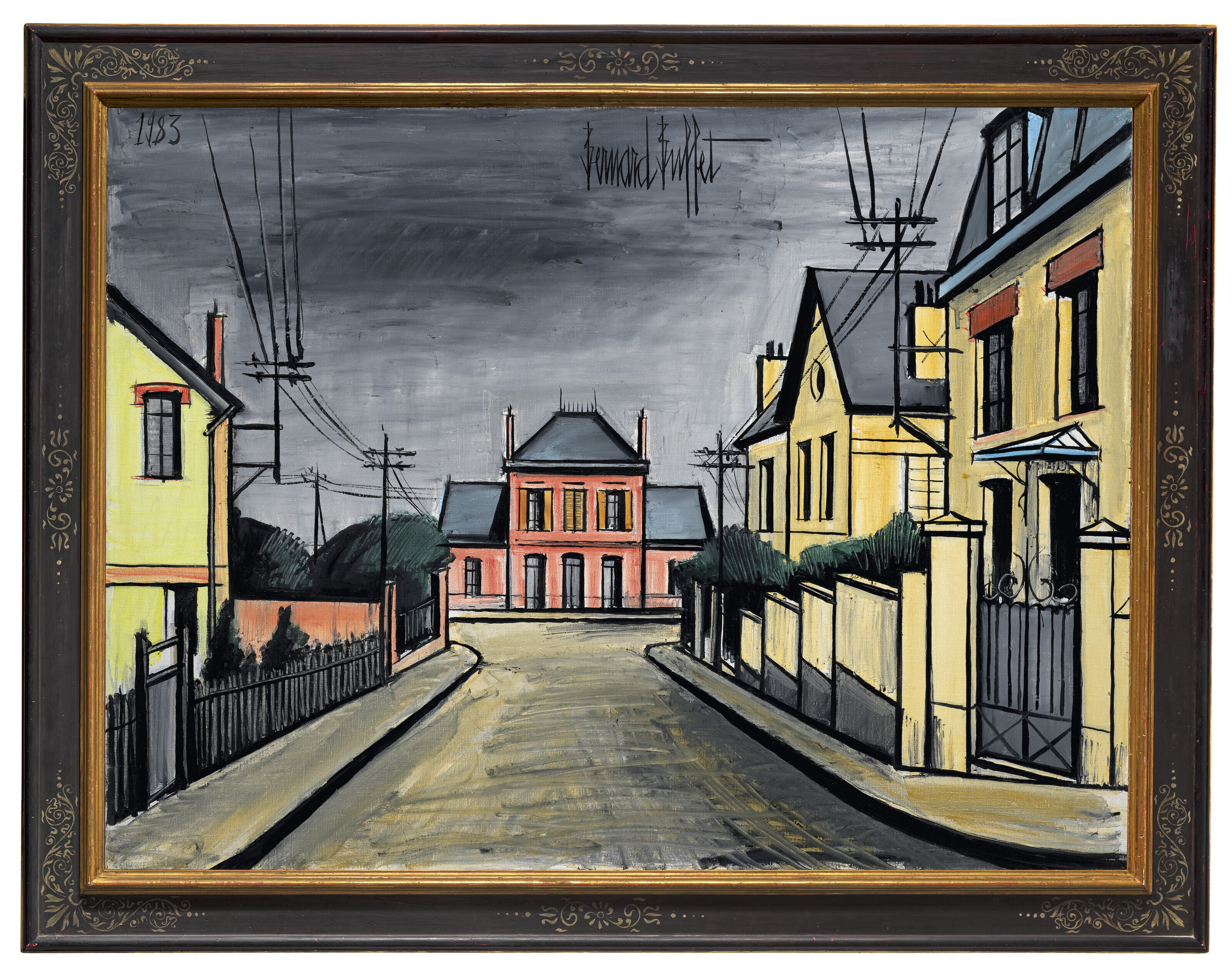 Bernard Buffet — Улица а-ля дом роз, изображение 4