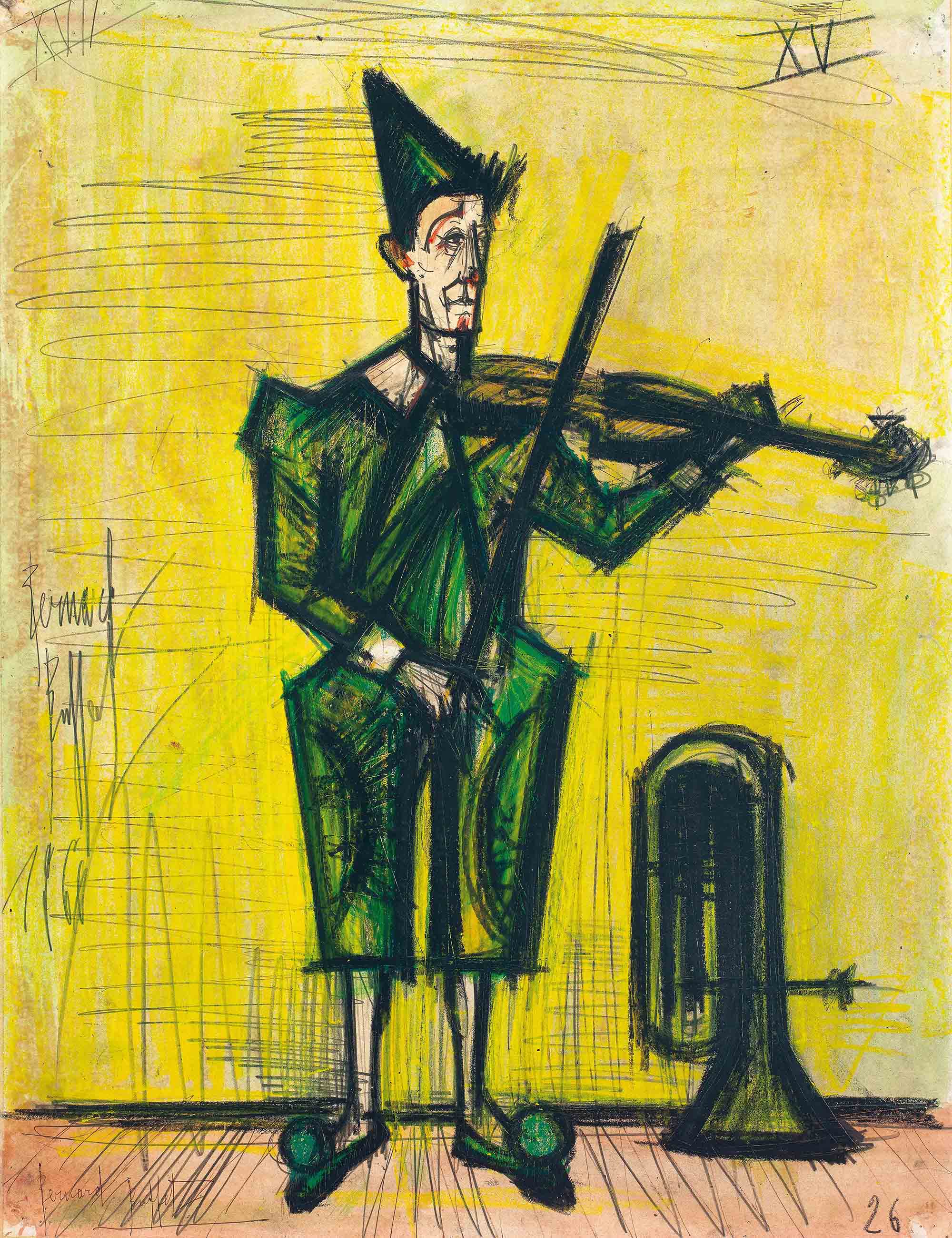 Bernard Buffet — Музыкант-клоун