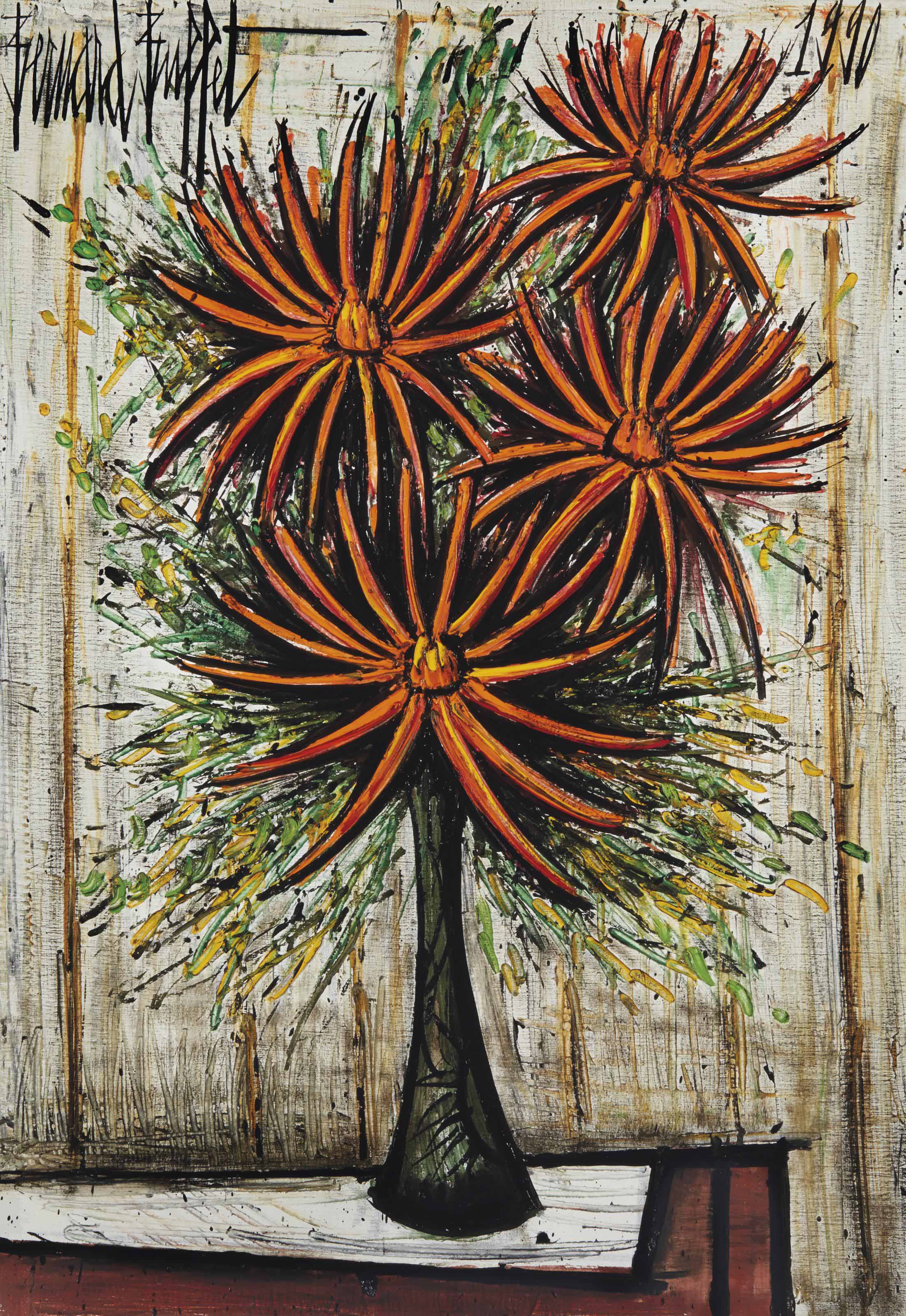 Bernard Buffet — Далия танцует у вазы в Галле