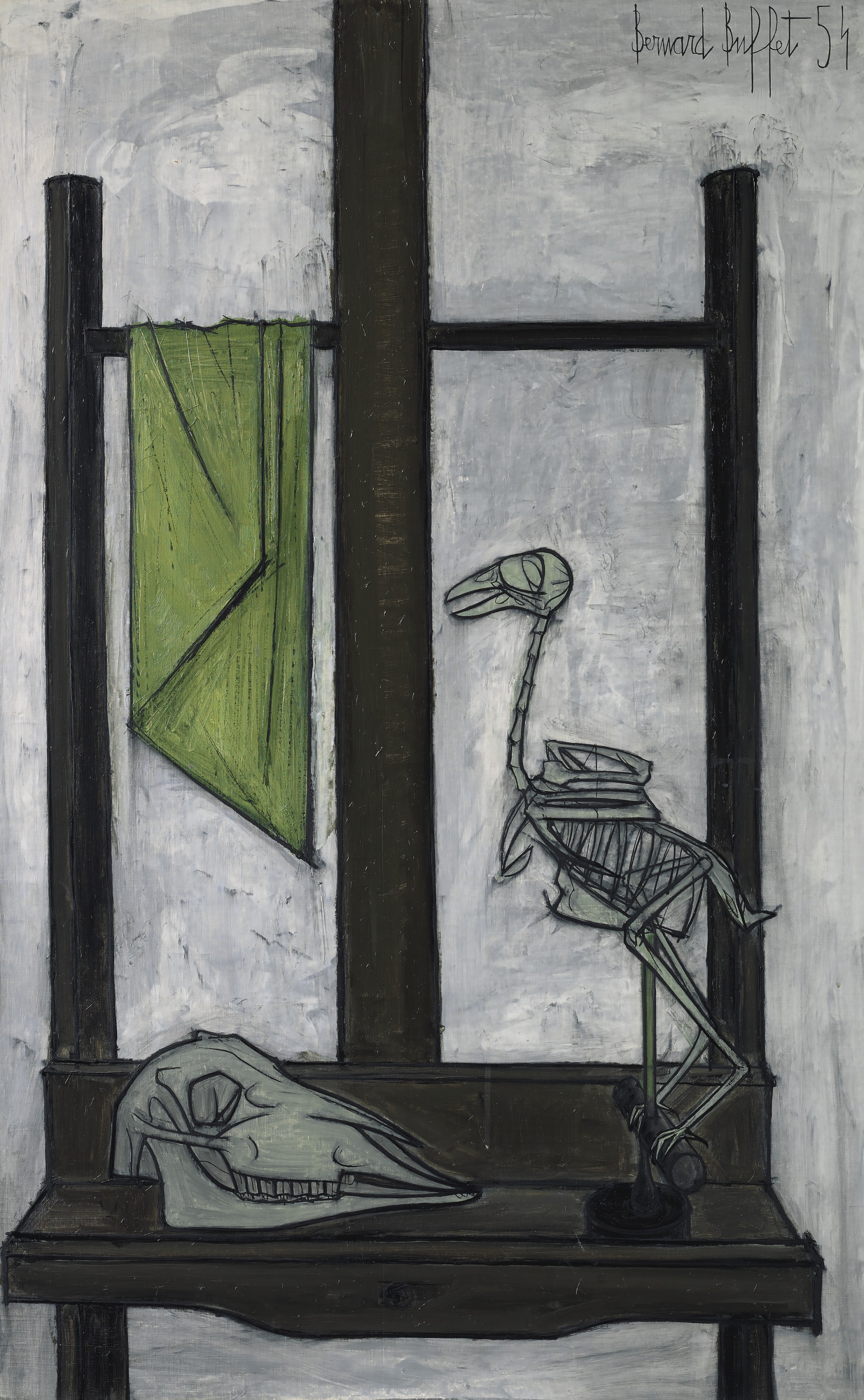 Bernard Buffet — Кран и кувшинчик из изюма у кавалета