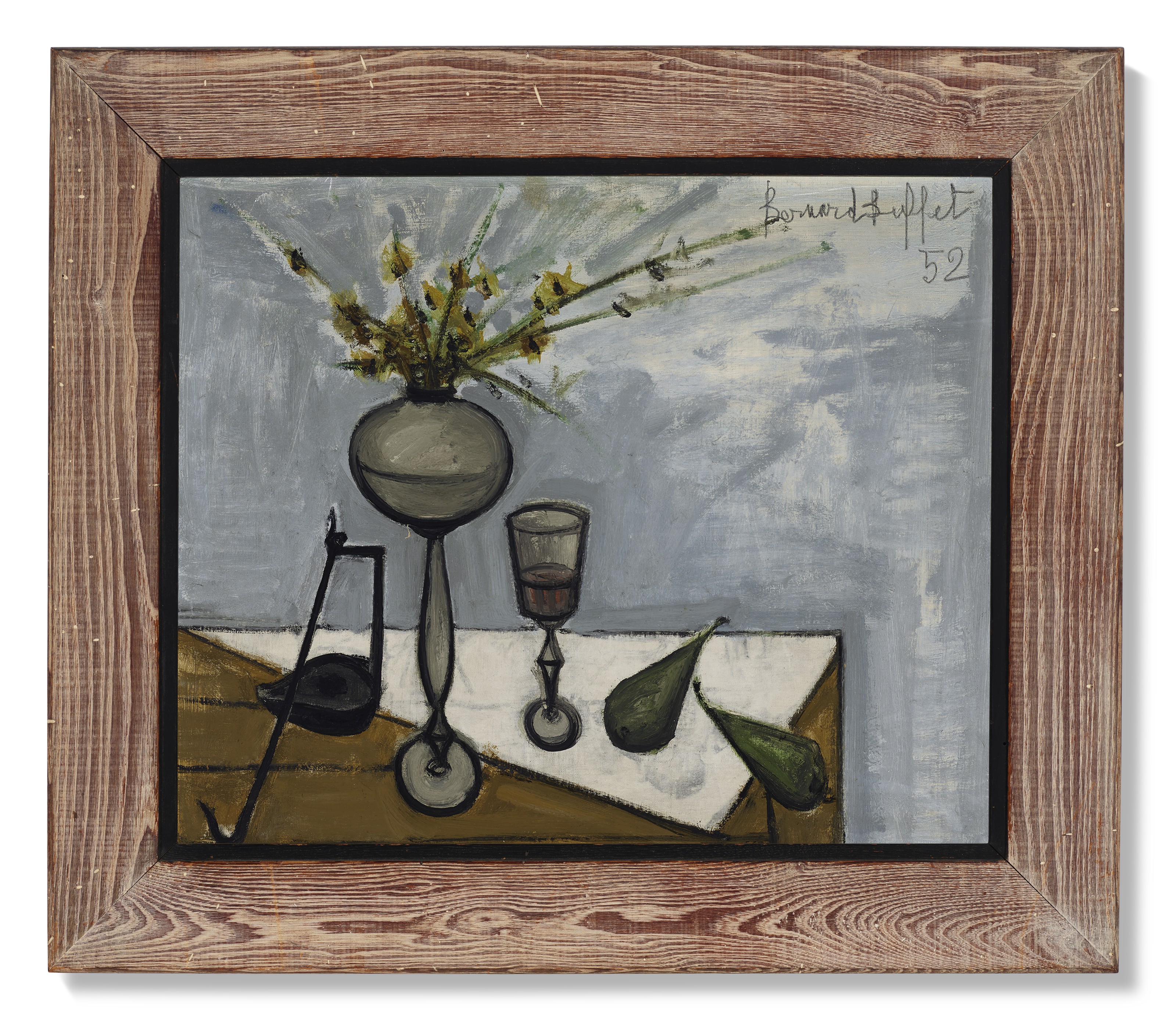 Bernard Buffet — Цветы, танцующие под лампой петро, изображение 2