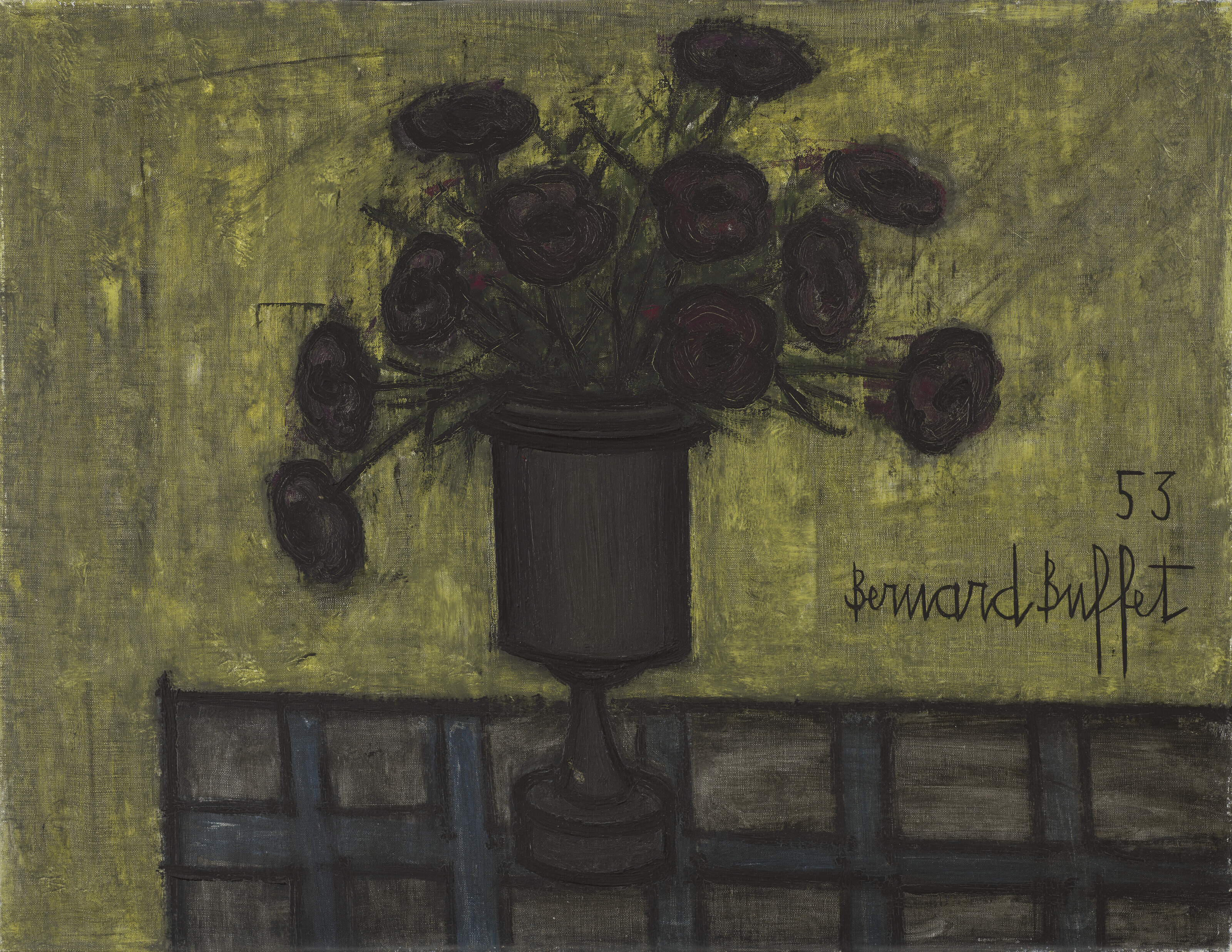 Bernard Buffet — Цветы в вазе