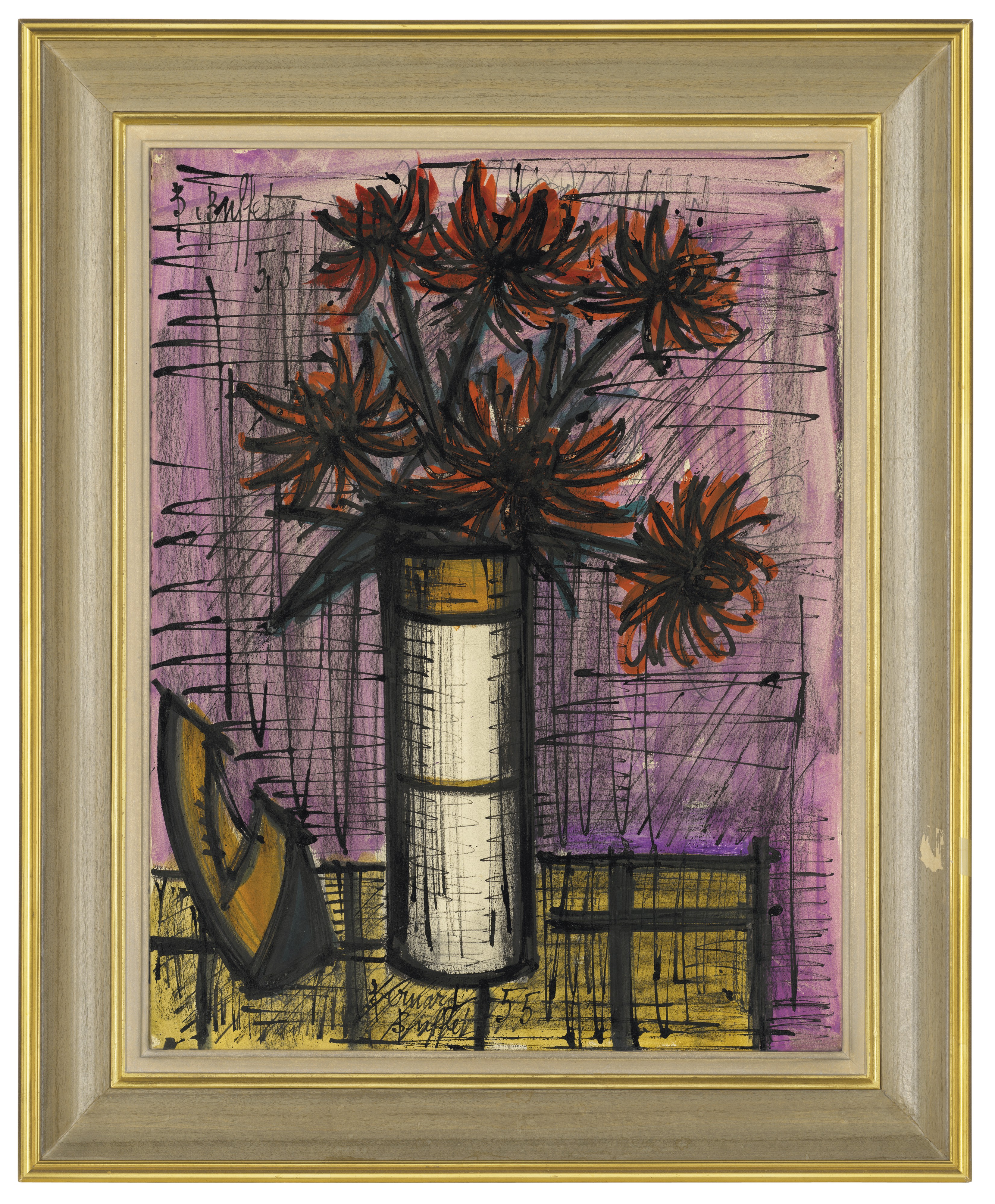 Bernard Buffet — Румяна из хризантем, изображение 2
