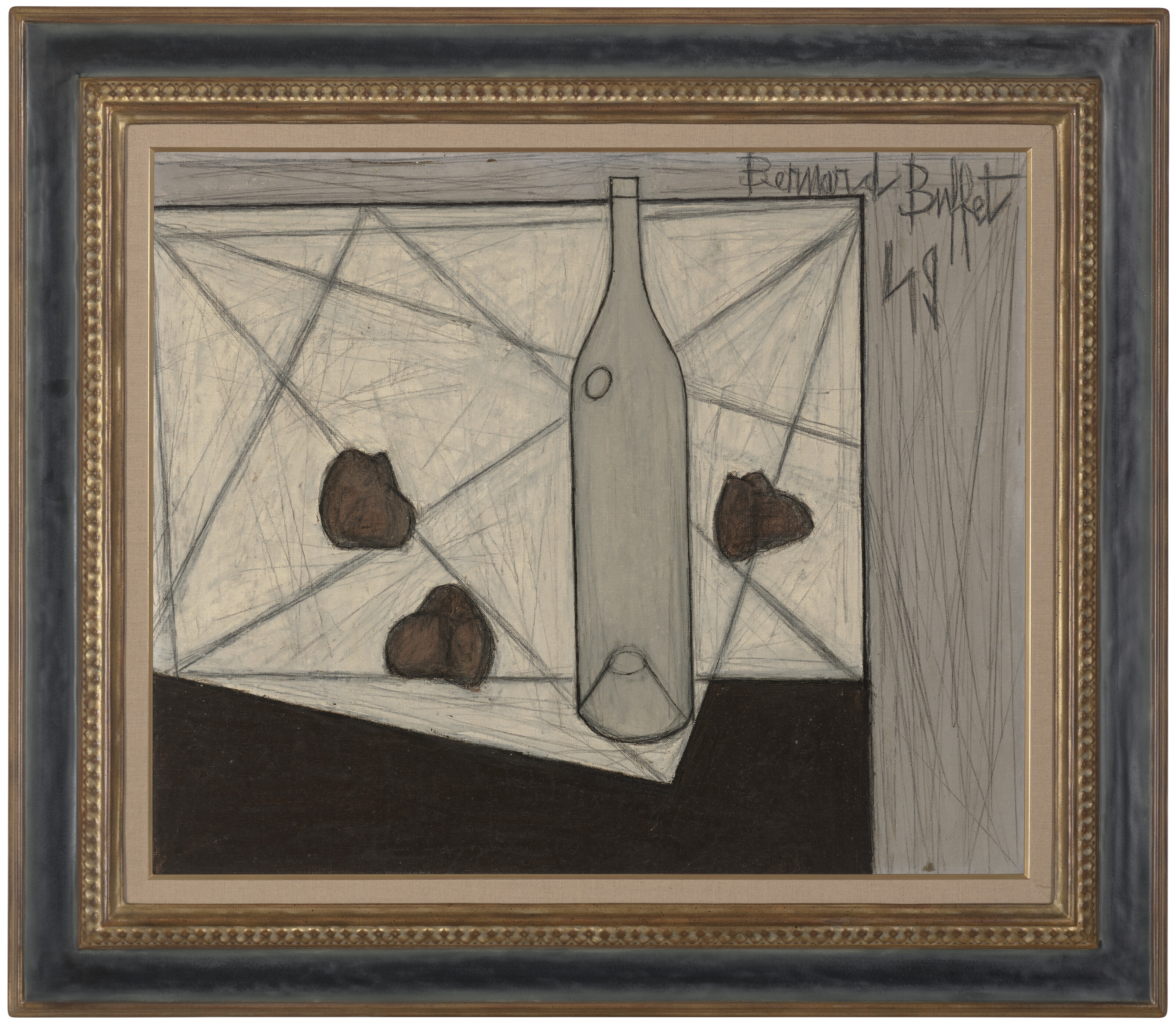 Bernard Buffet — Бутель и помидоры, изображение 3