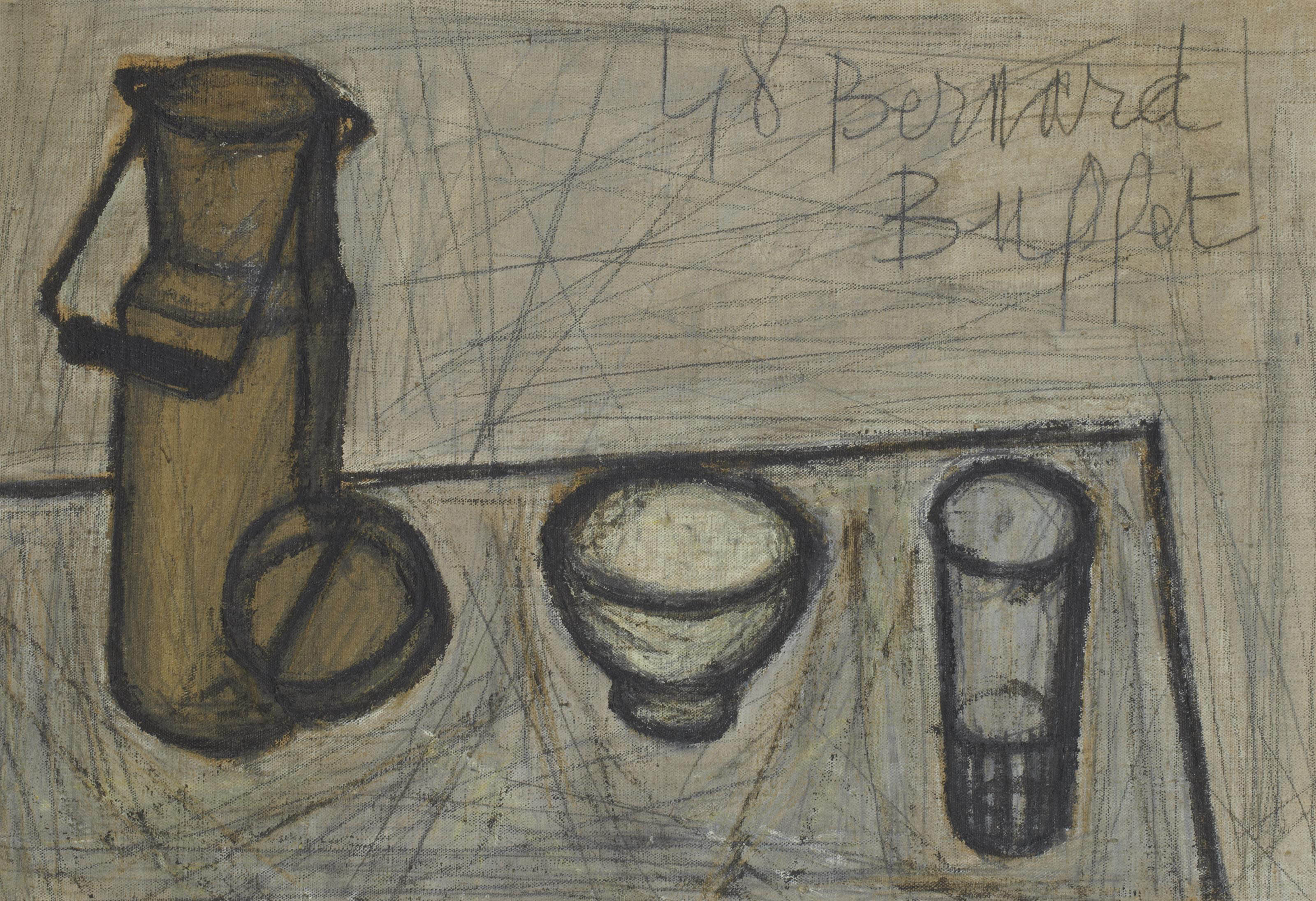 Bernard Buffet — Смерть природы в горшочке с молоком