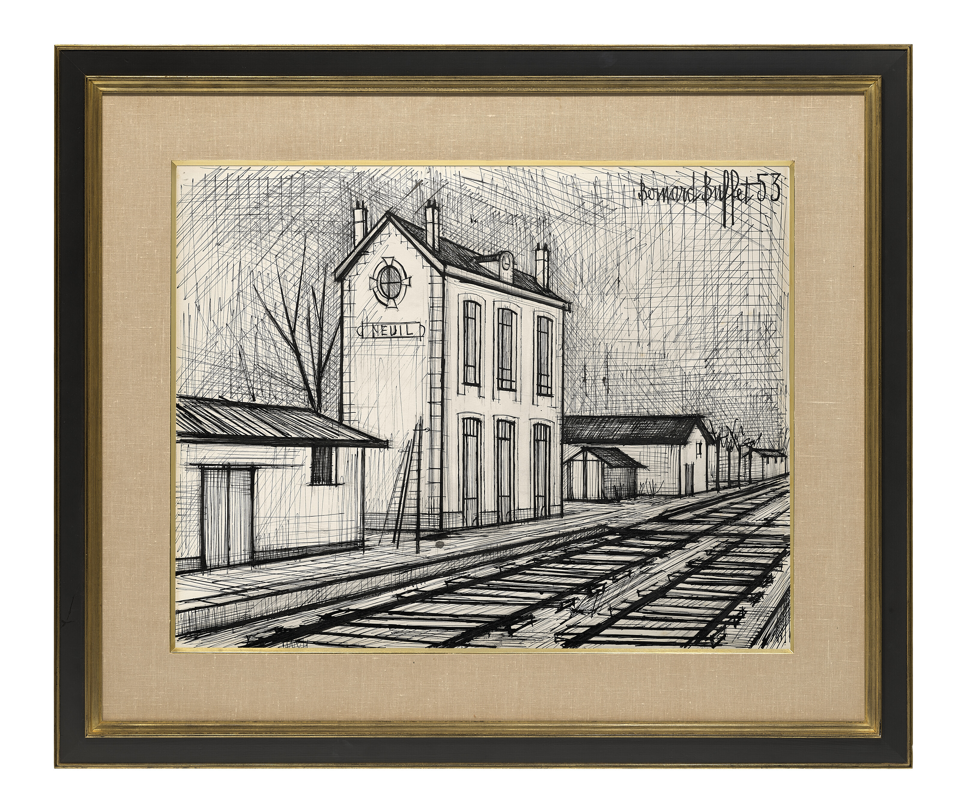 Bernard Buffet — Железнодорожный вокзал Нейль, изображение 4