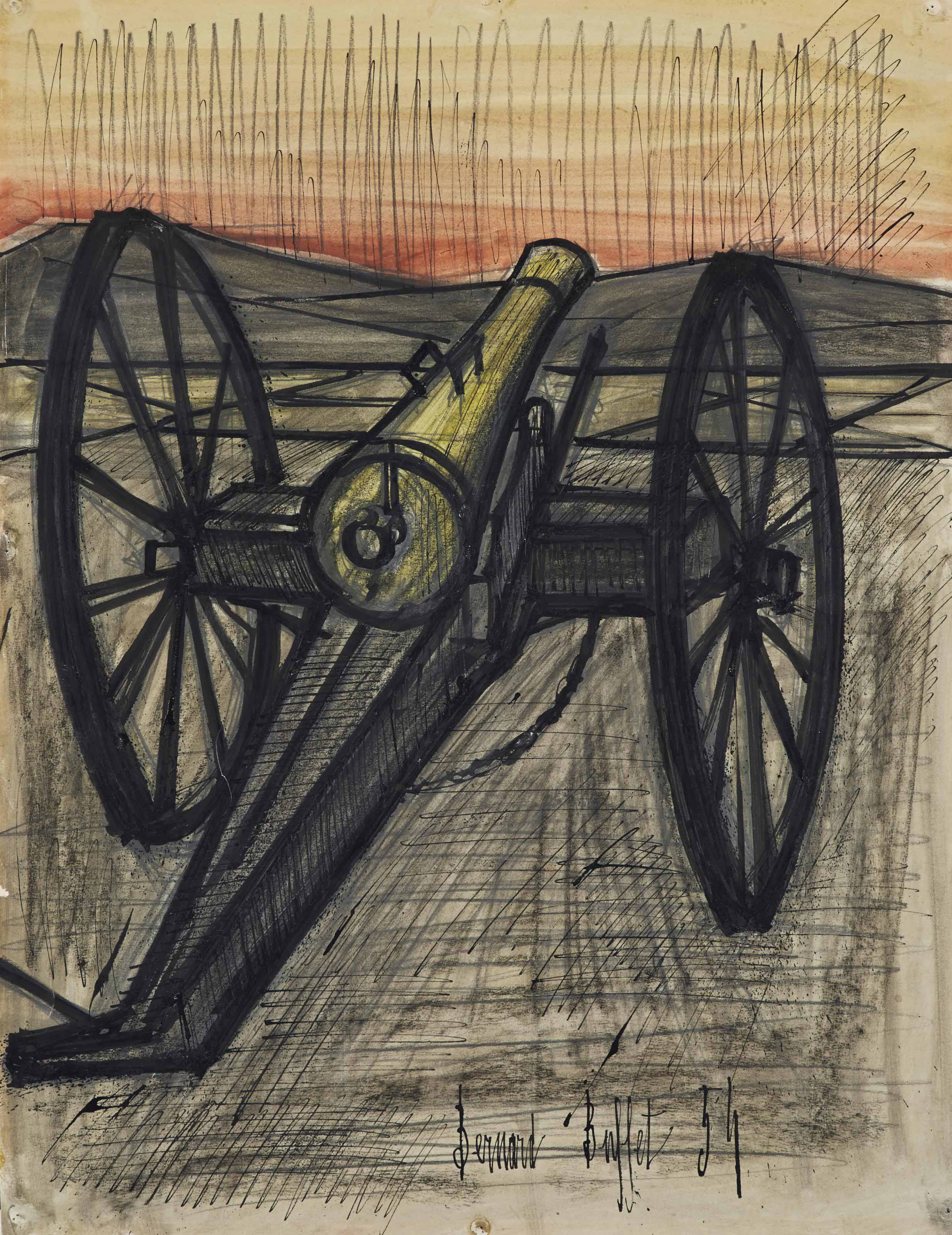 Bernard Buffet — Ужас войны, канон 75-го года