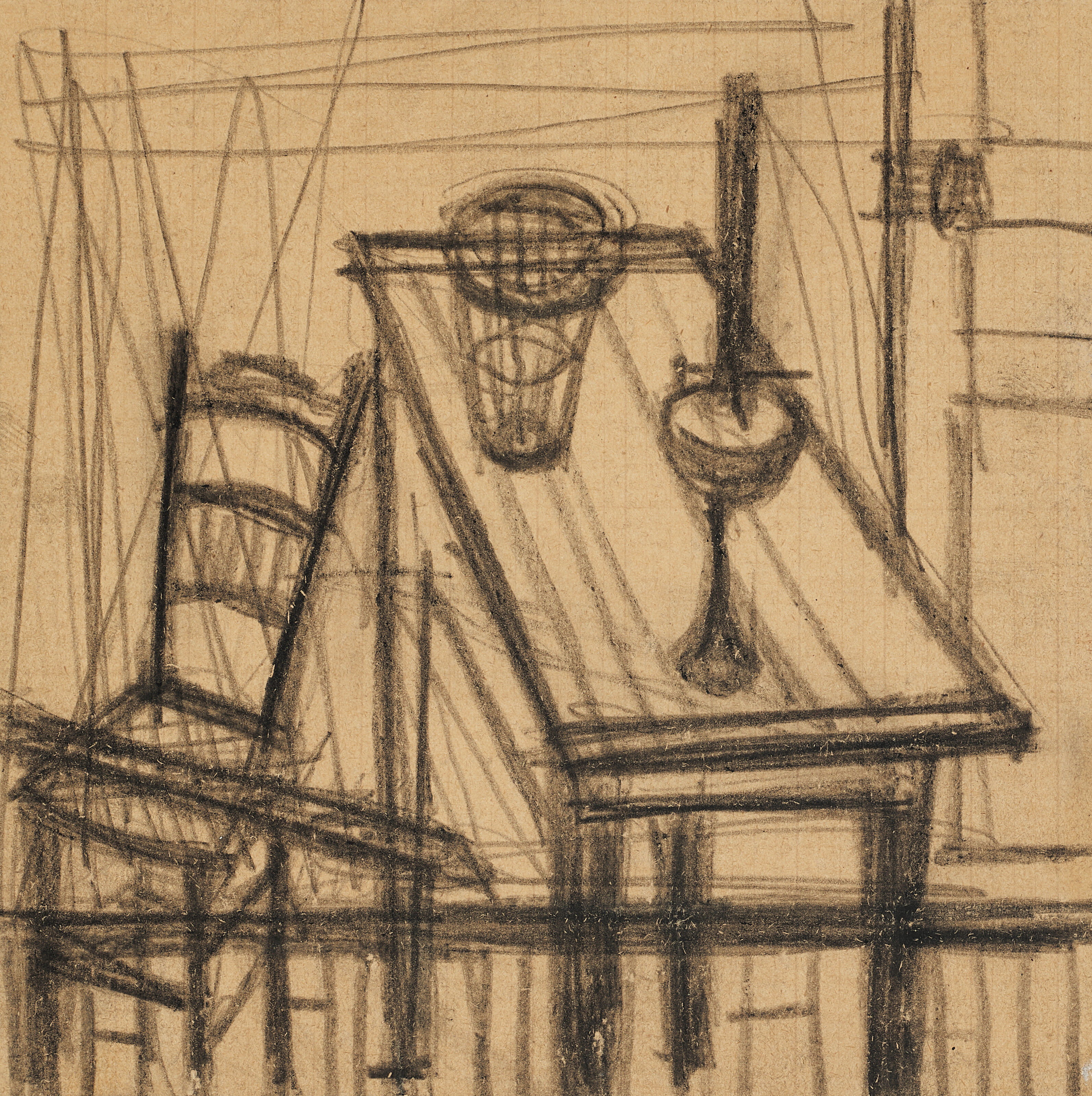 Bernard Buffet — Песни Мальдорора, Столик и шезлонг для гостей, изображение 1