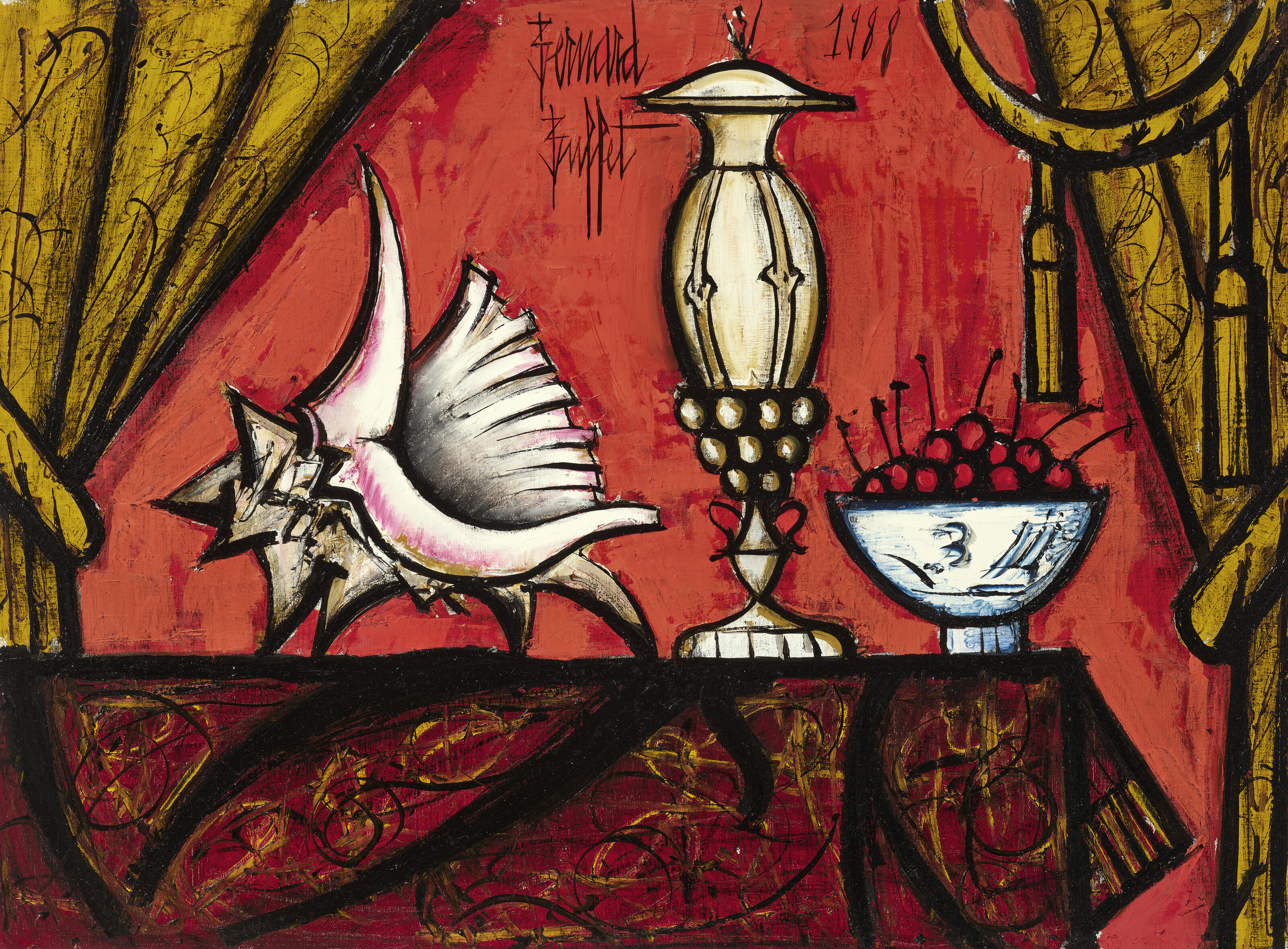 Bernard Buffet — Коклюш, "от солнца и вишни"