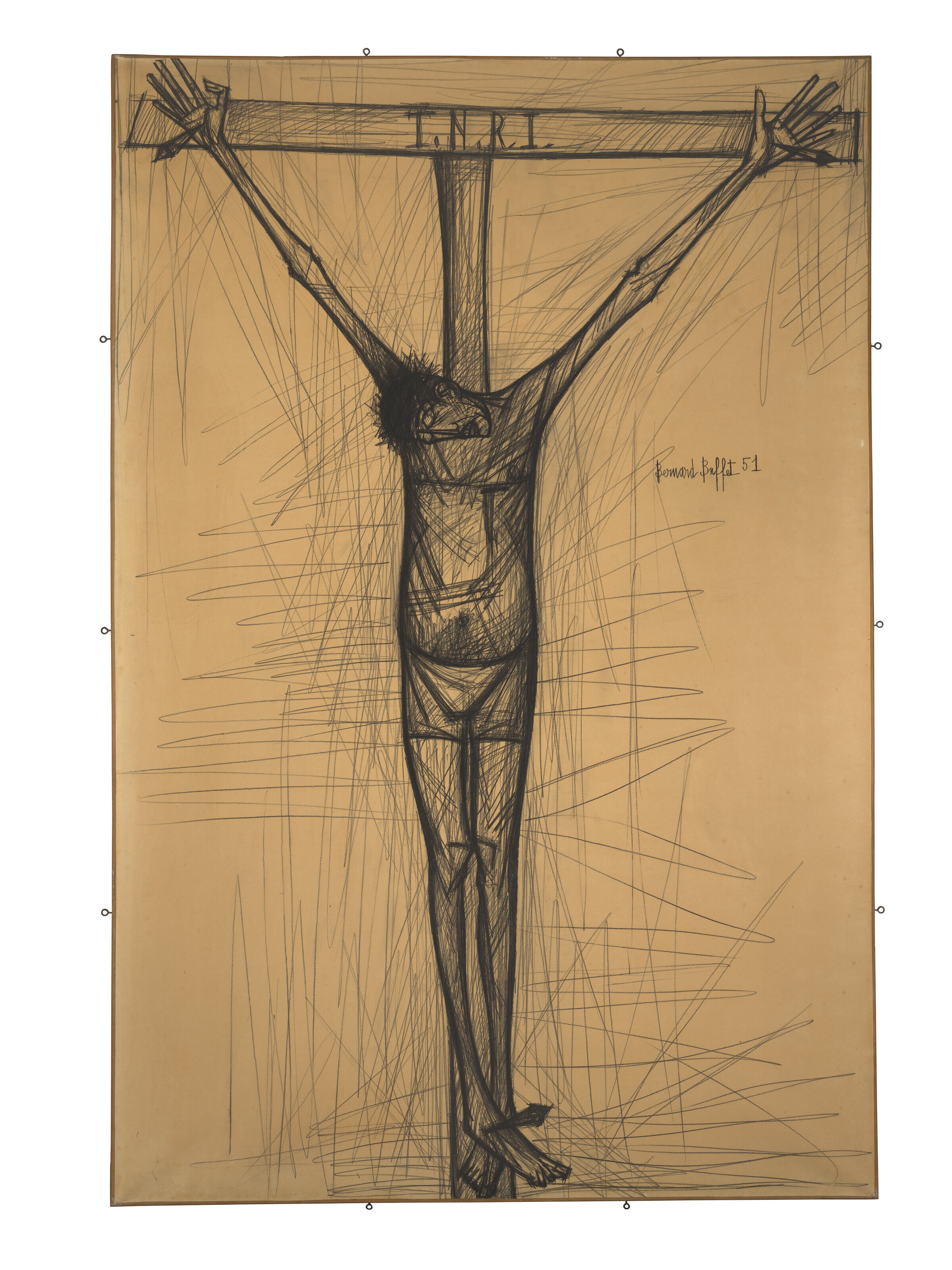 Bernard Buffet — Страсти Христовы, Христос в кресте, изображение 2