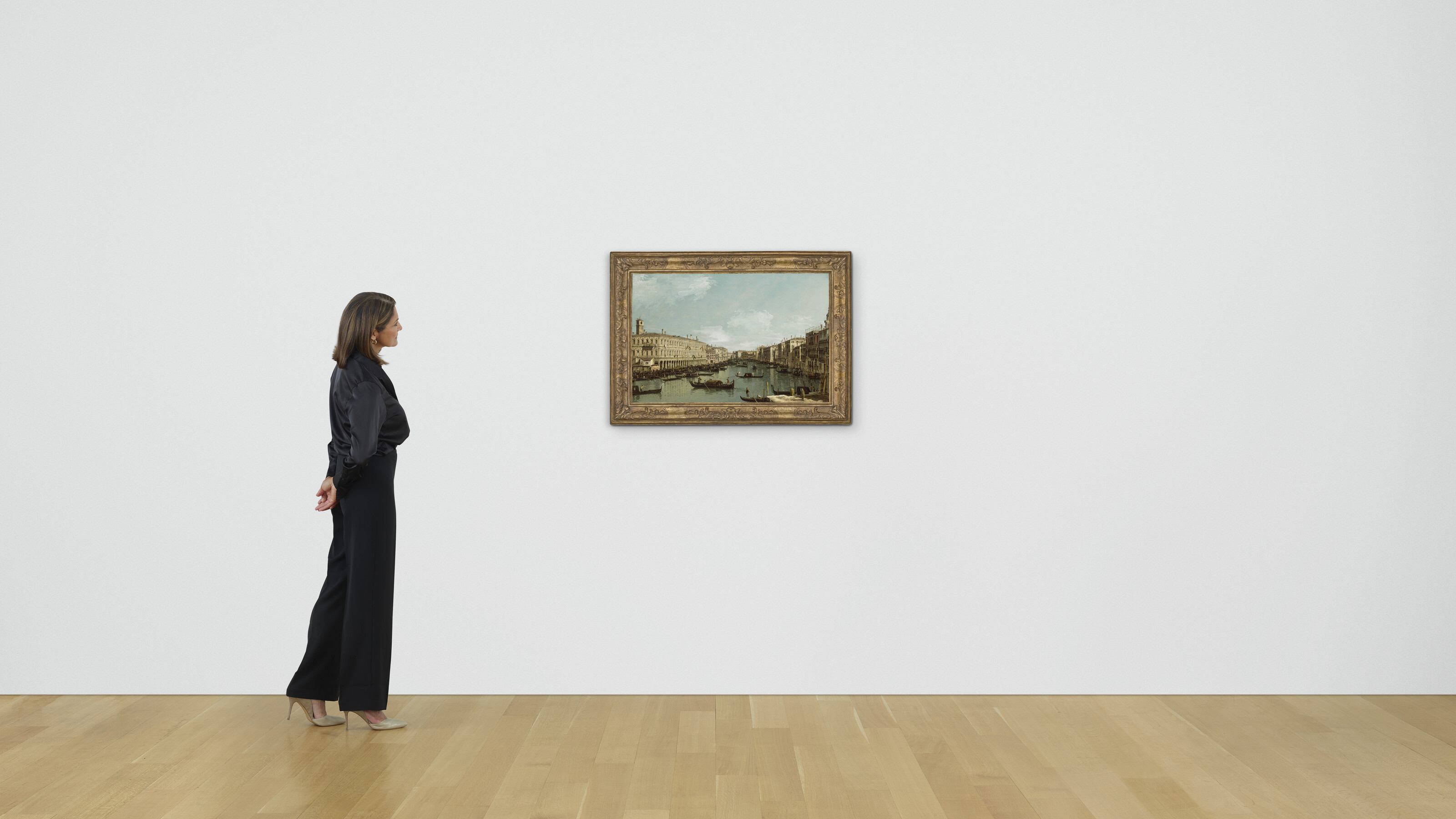 Bernardo Bellotto — Венеция, Большой канал, вид на который открывается с моста Риальто на север, изображение 5