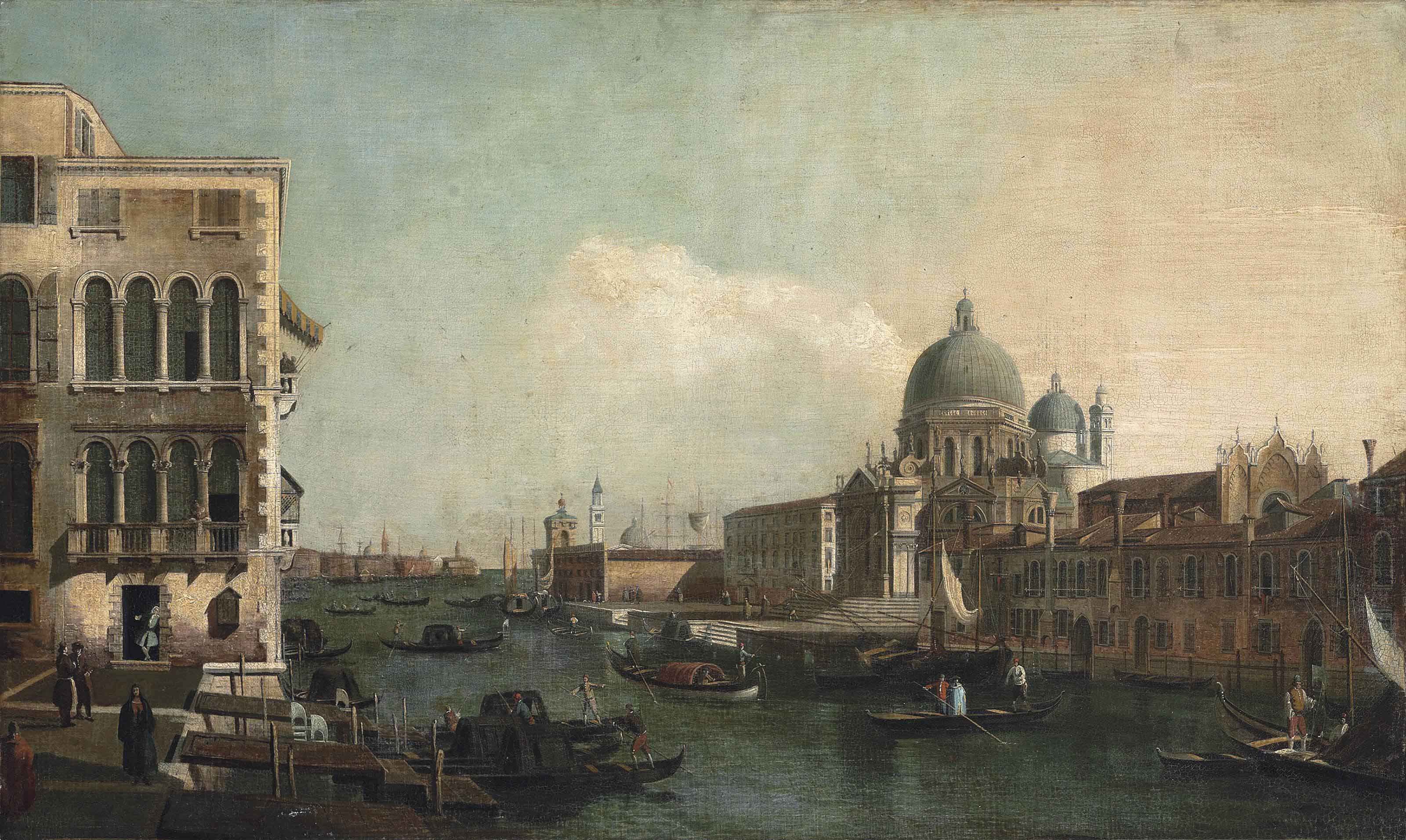 Bernardo Bellotto — Вид на Гранд-канал в Венеции, Санта-Мария-делла-Салюте и Пунта-делла-Догана