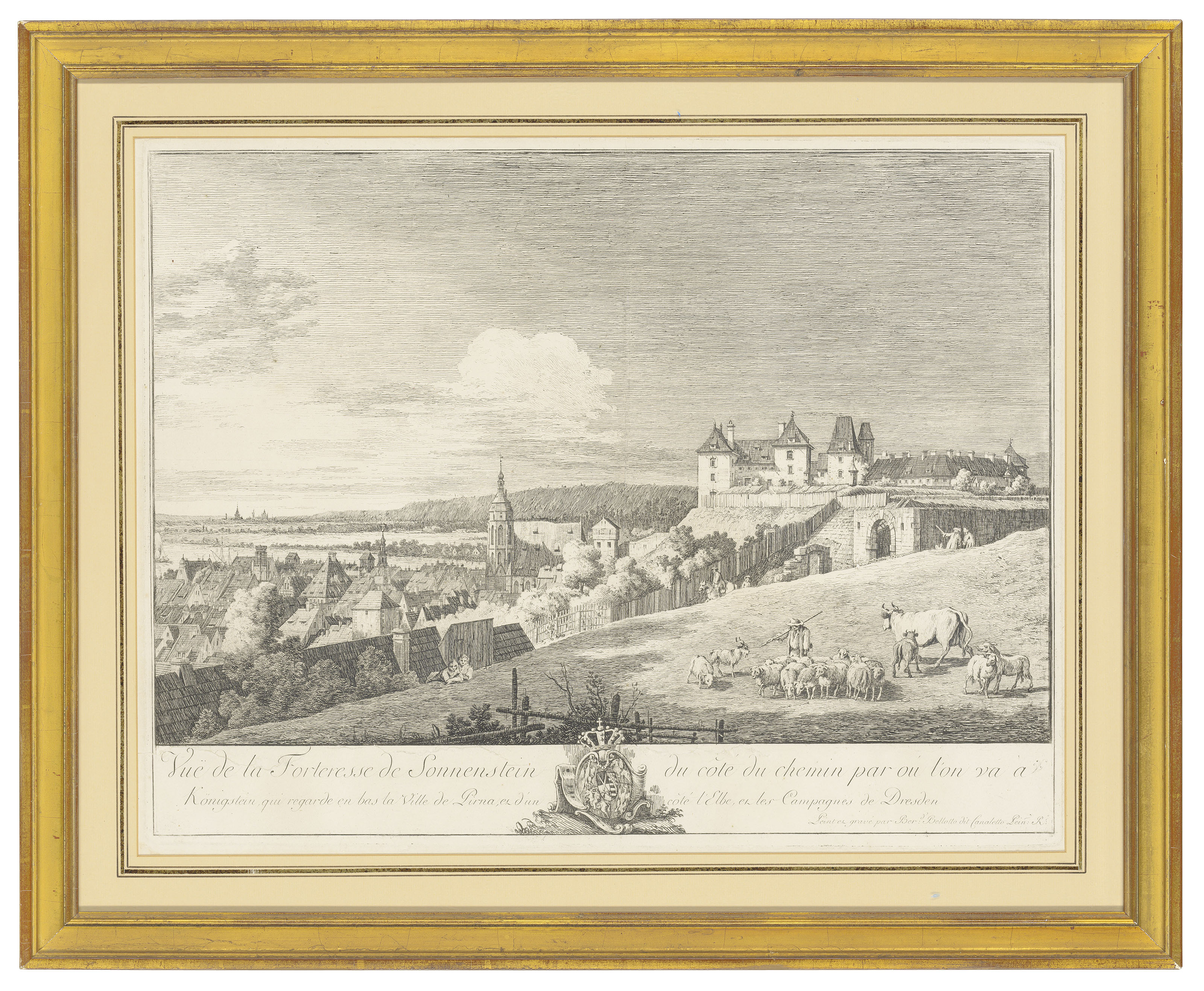 Bernardo Bellotto — Пирна с юга вместе с Обертором, изображение 2
