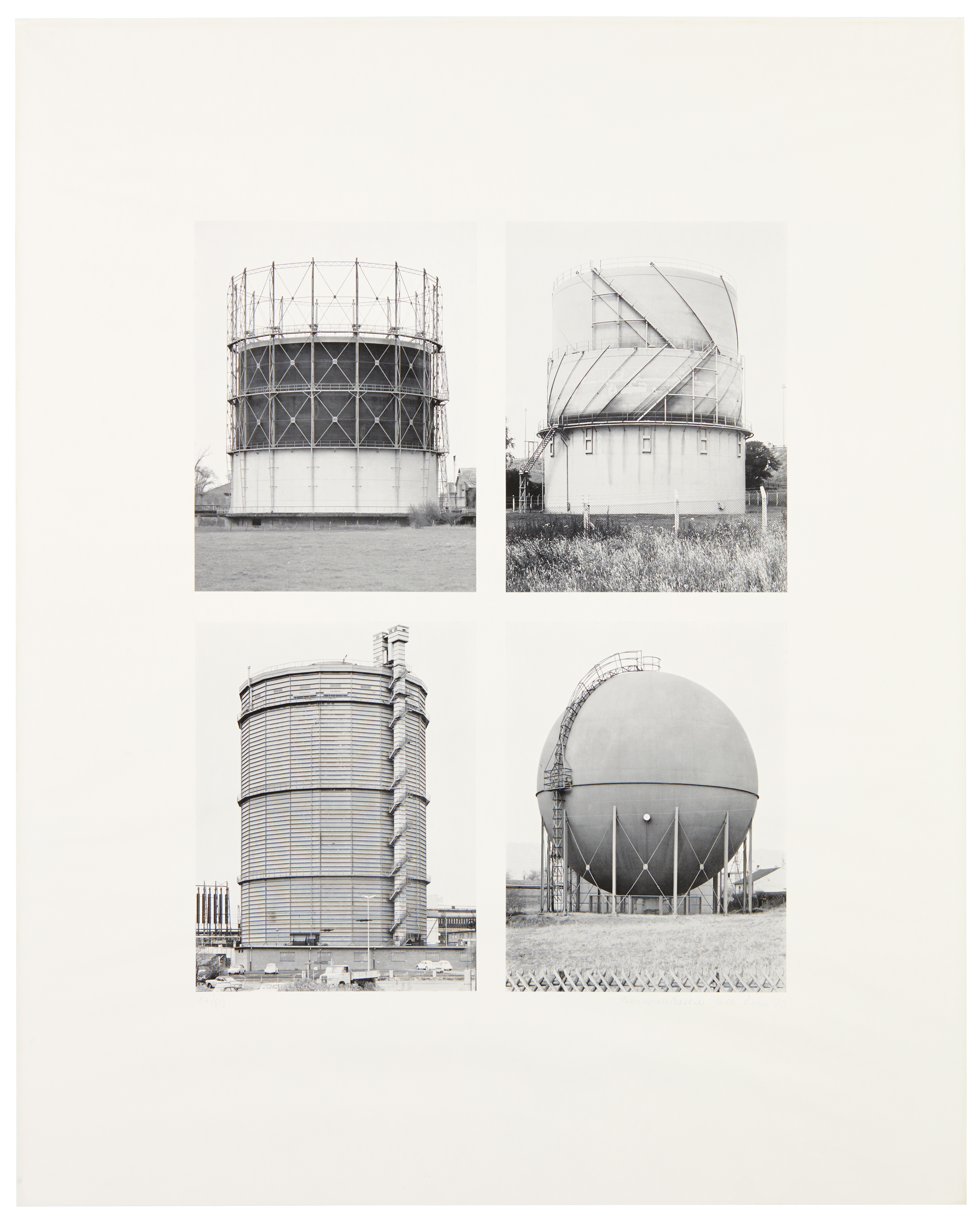 Bernd and Hilla Becher — Газометр Vier (анонимный скульптор)