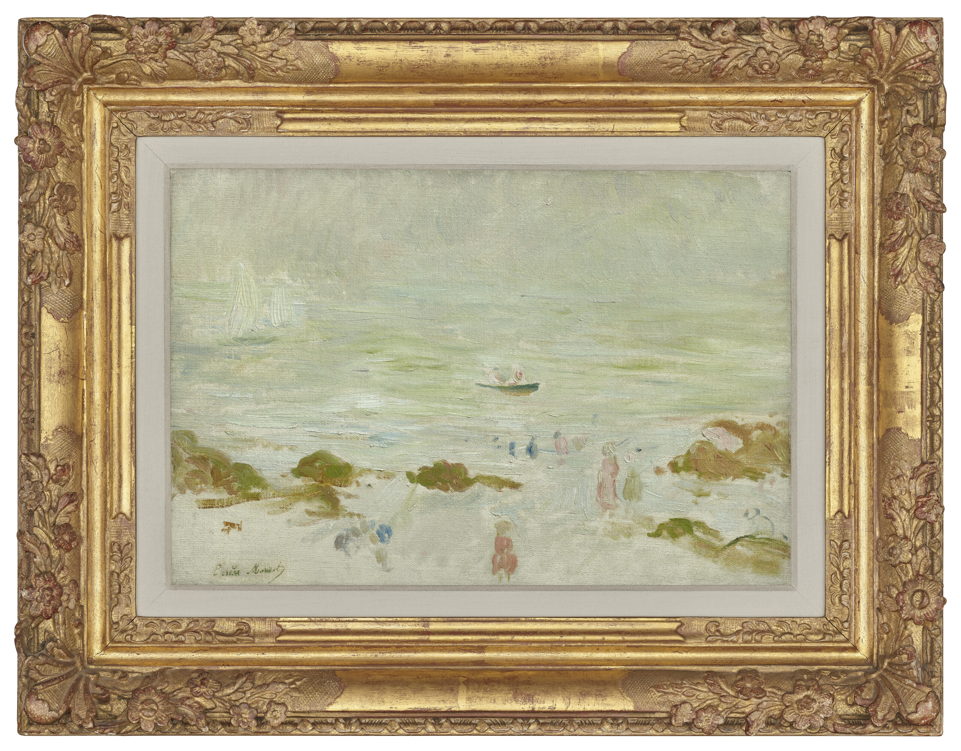Berthe Morisot — Пляж графини в брюмах, изображение 2