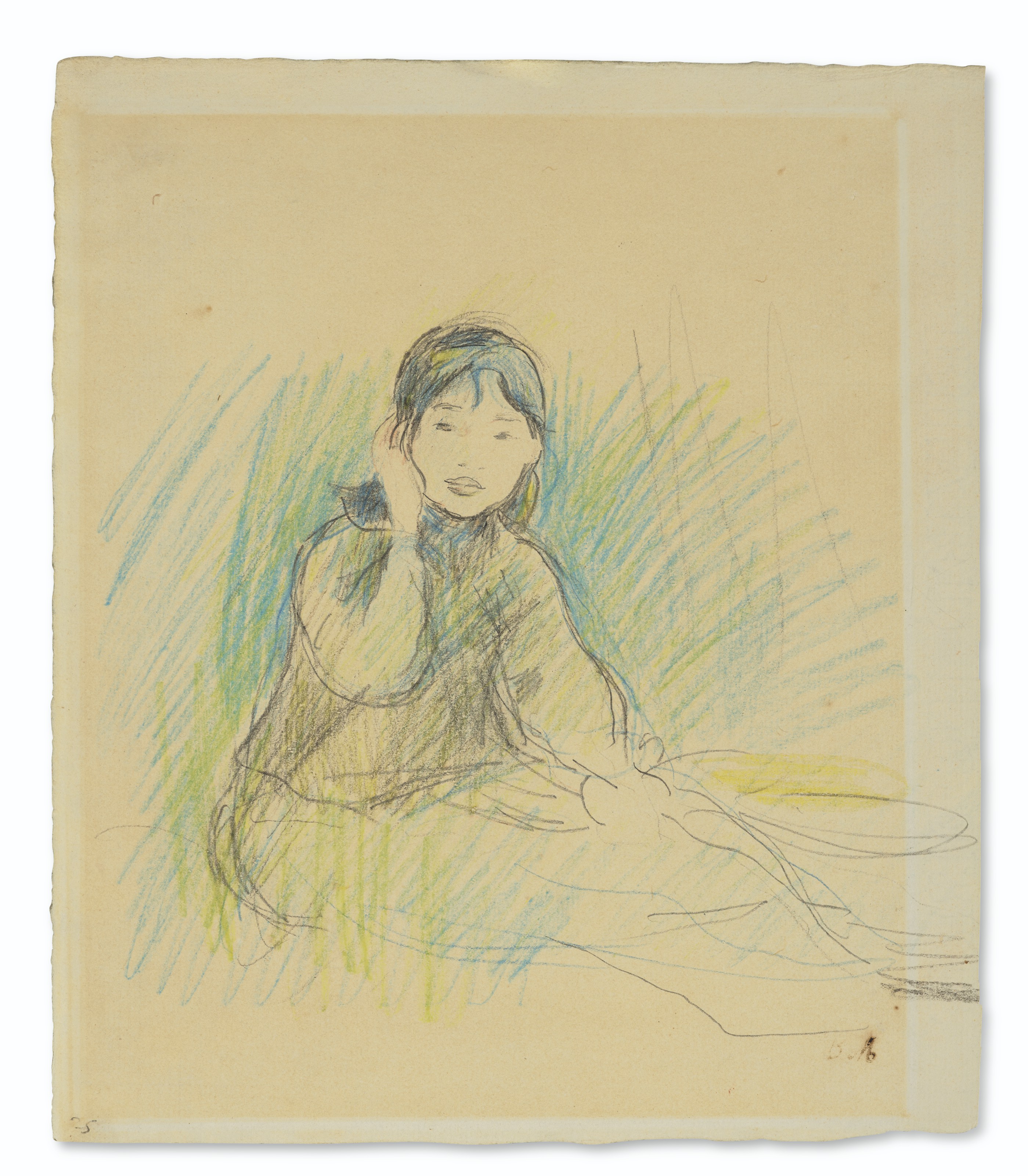 Berthe Morisot — Портрет мадемуазель Дюфур, изображение 2