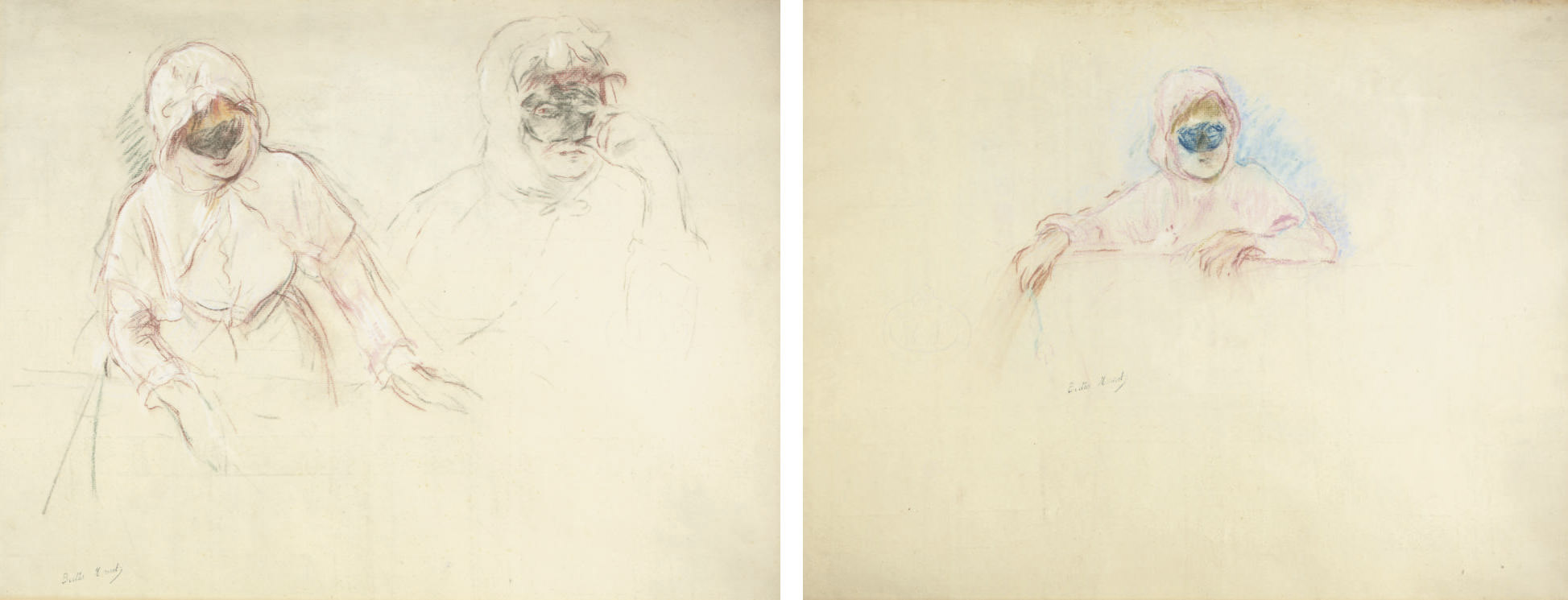 Berthe Morisot — Мадемуазель Л. Р. в Домино