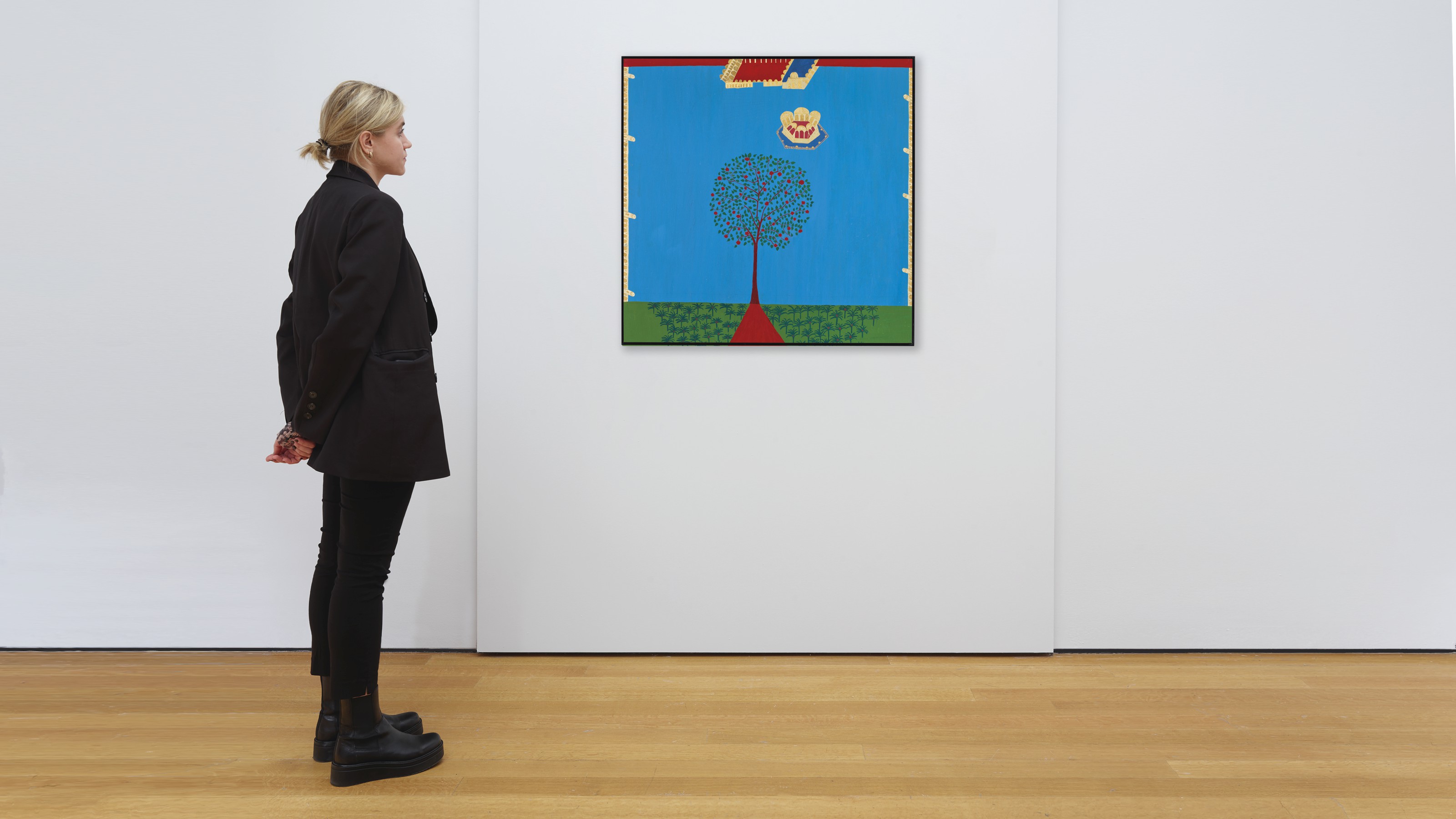 Bhupen Khakhar — Без названия (Дерево в саду, окруженном стеной), изображение 3