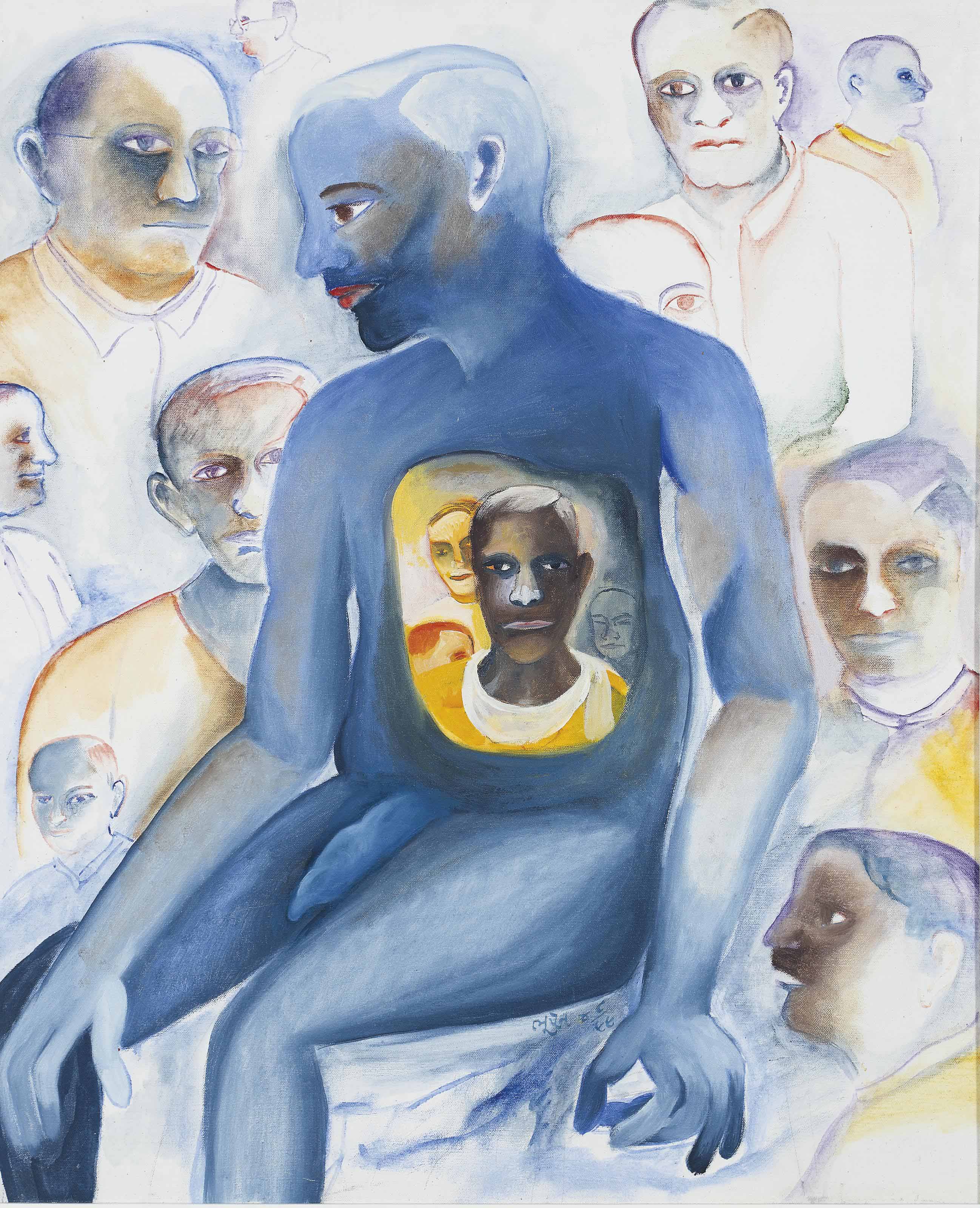 Bhupen Khakhar — Без названия (Образ в сердце мужчины)