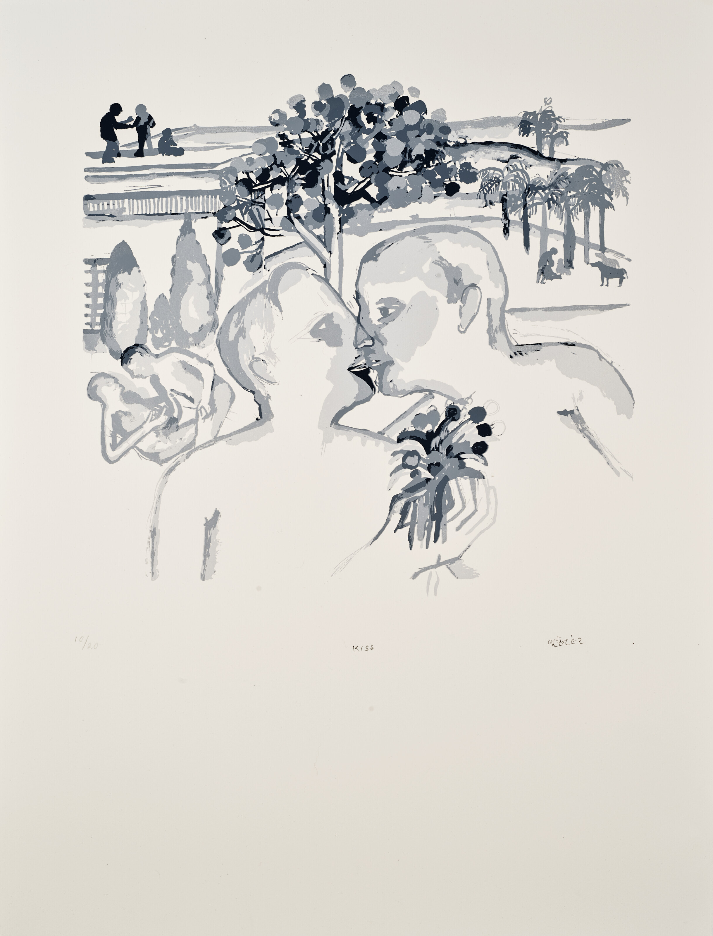 Bhupen Khakhar — Лотос; Поцелуй, изображение 3