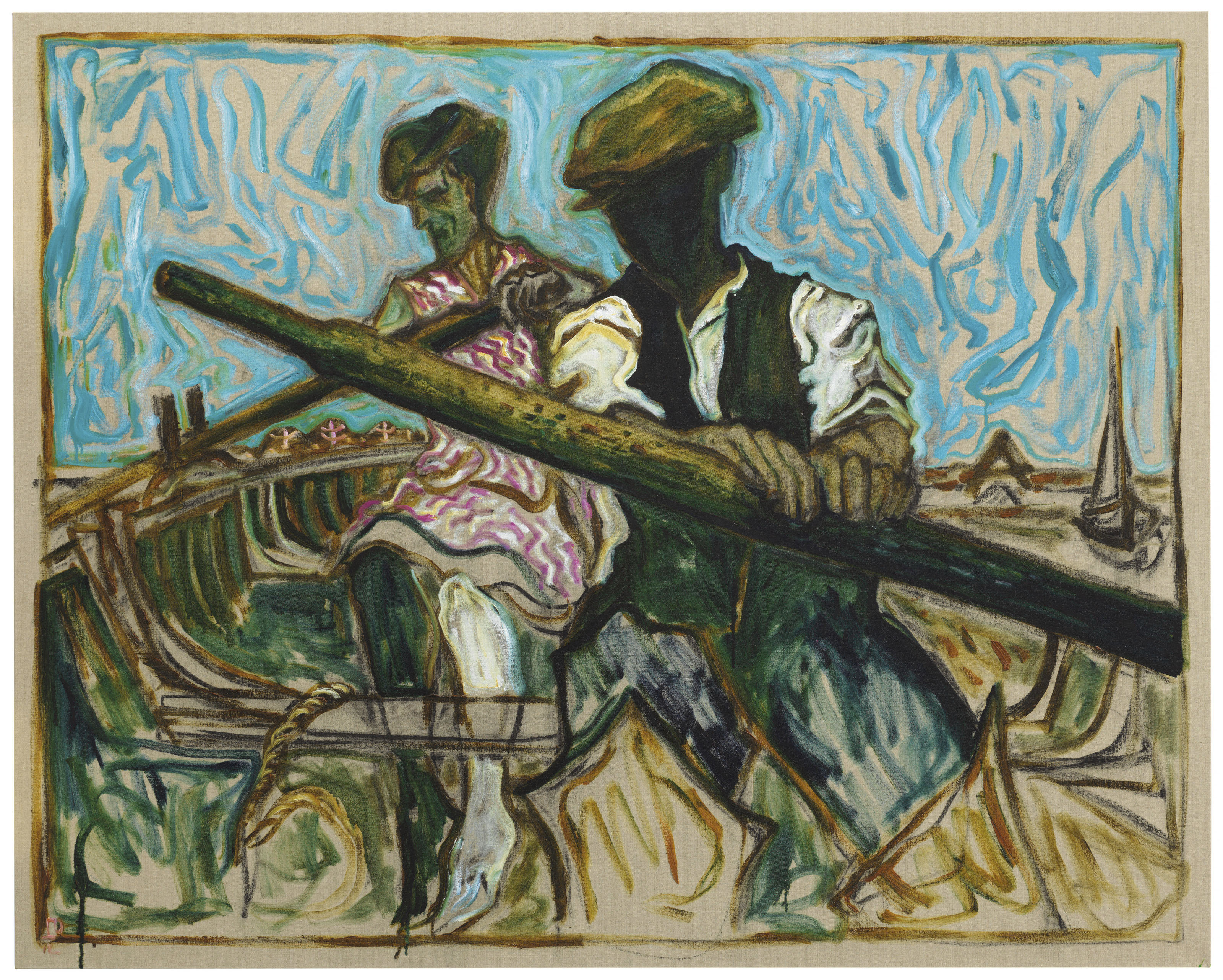 Billy Childish — Гребцы (версия x) (Ловцы устриц, устье Темзы, 1932)