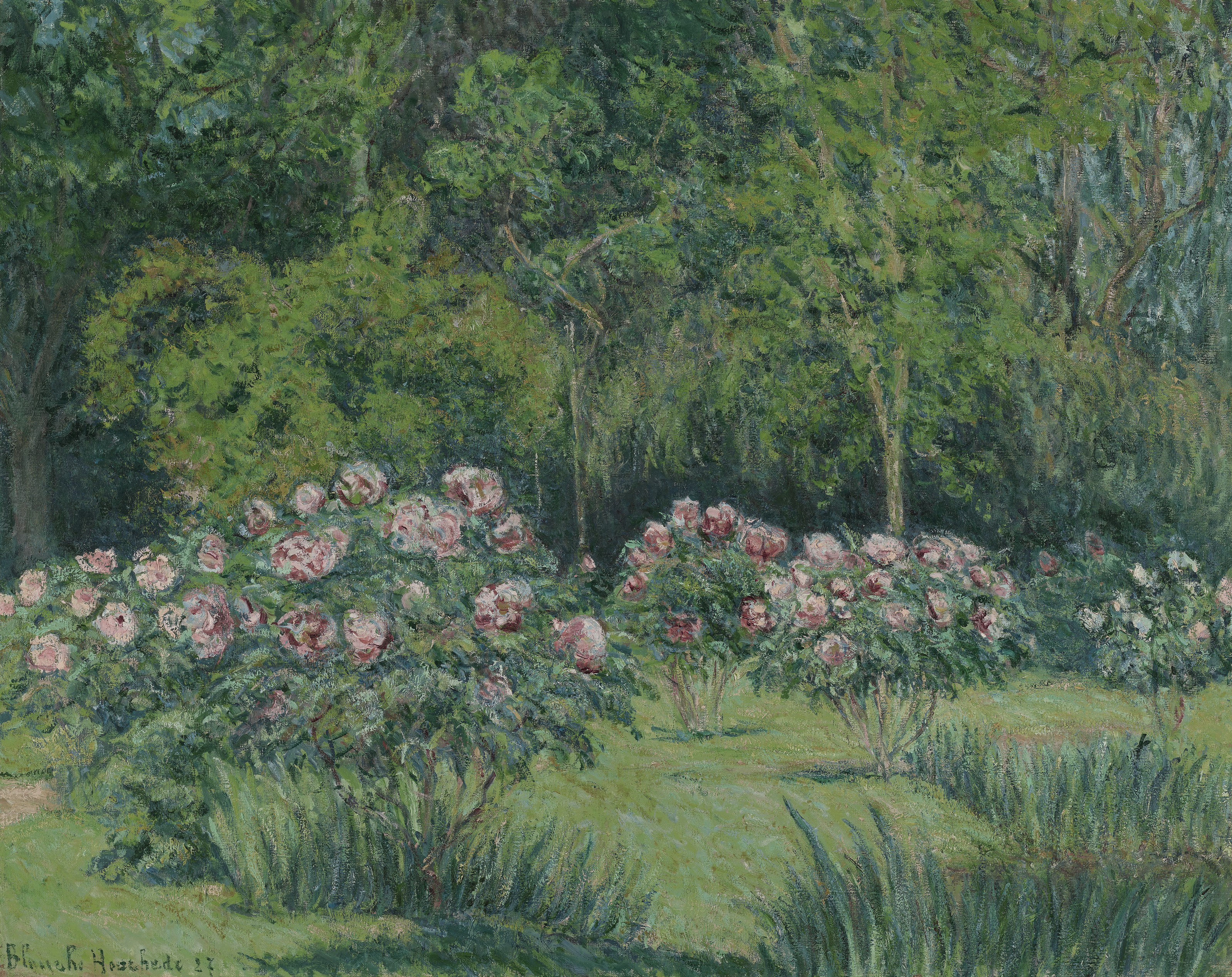 Blanche Hoschedé-Monet — Сад в Живерни