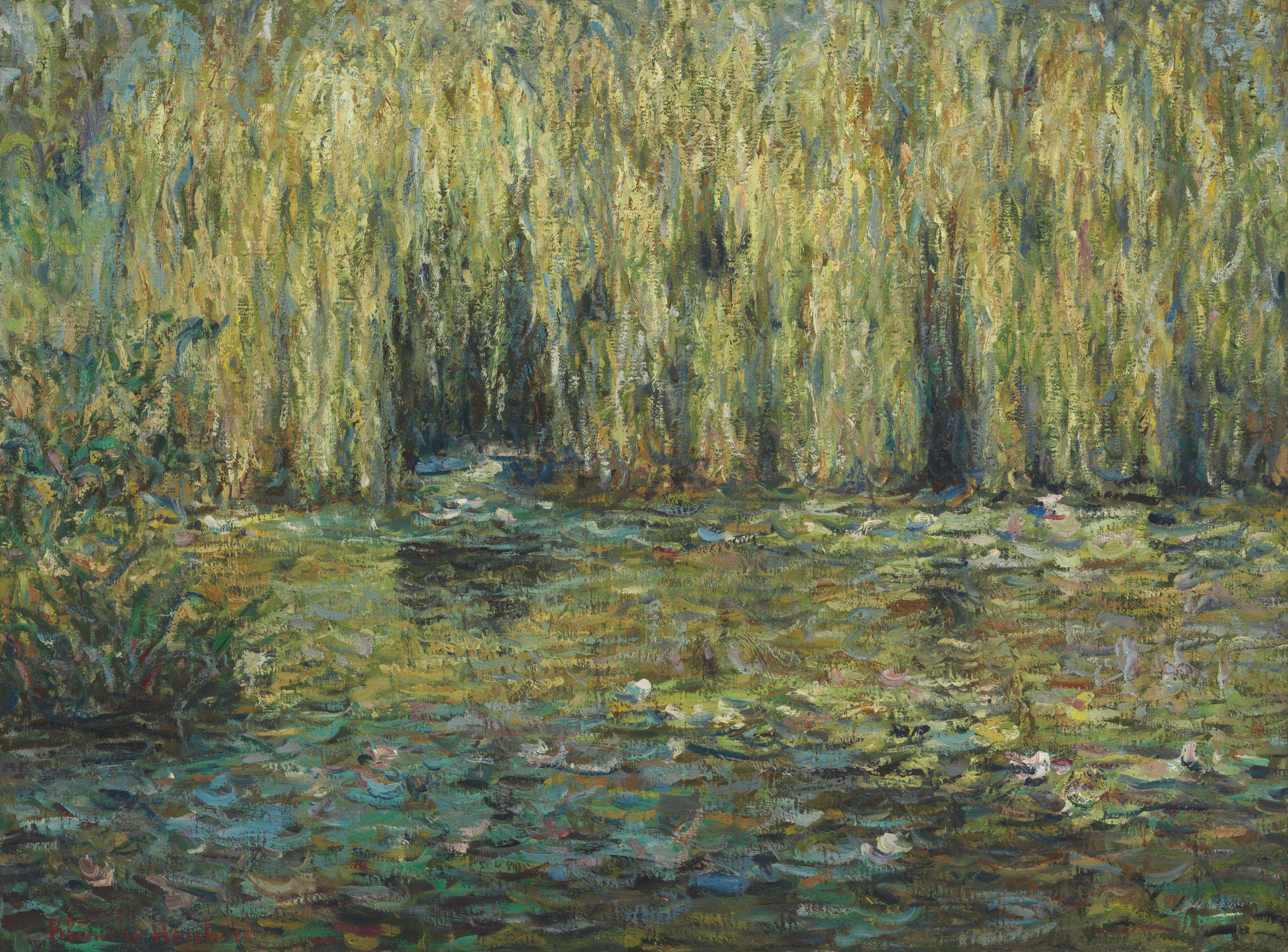 Blanche Hoschedé-Monet — Лес на берегу озера Живерни