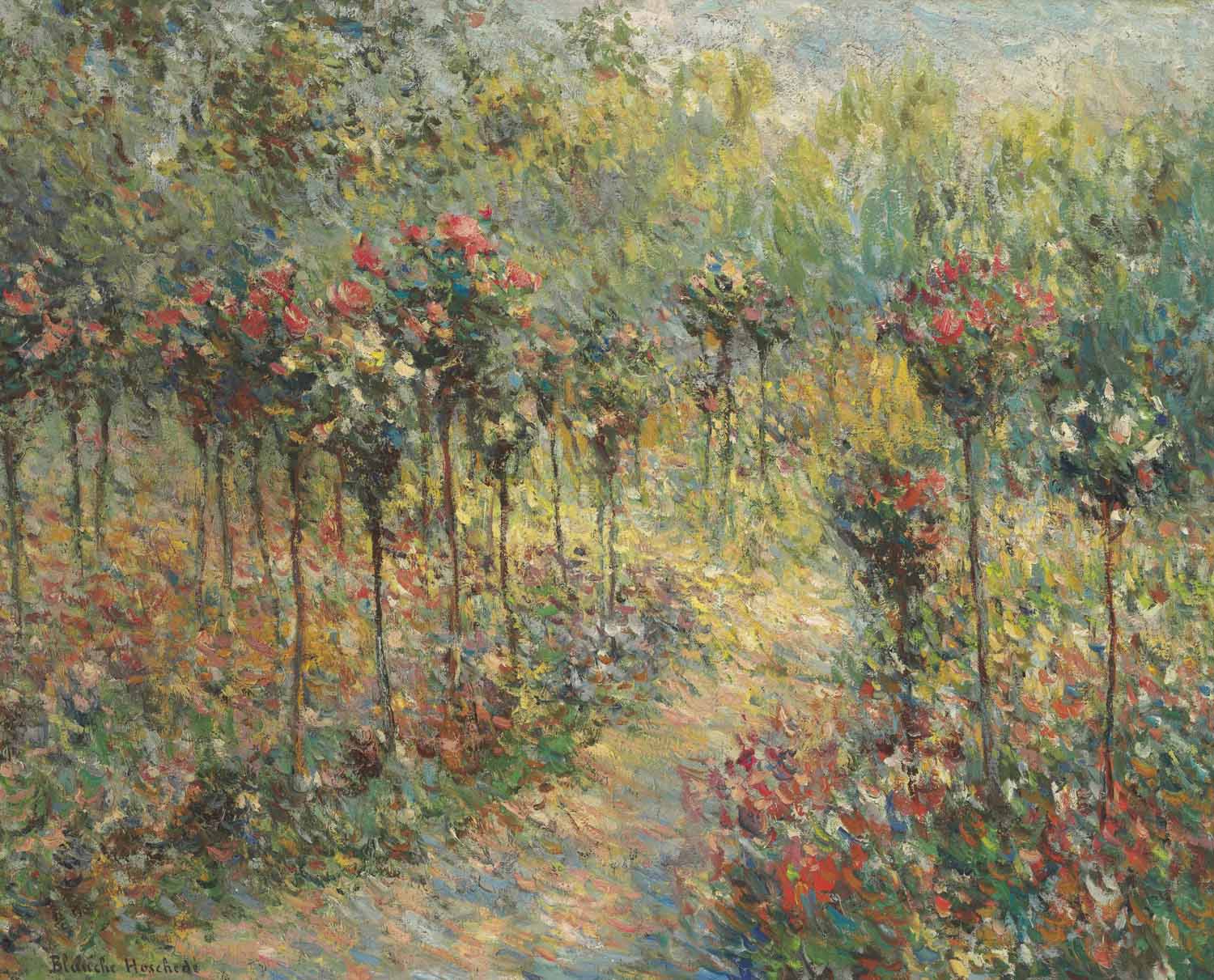 Blanche Hoschedé-Monet — Что-то в саду розье