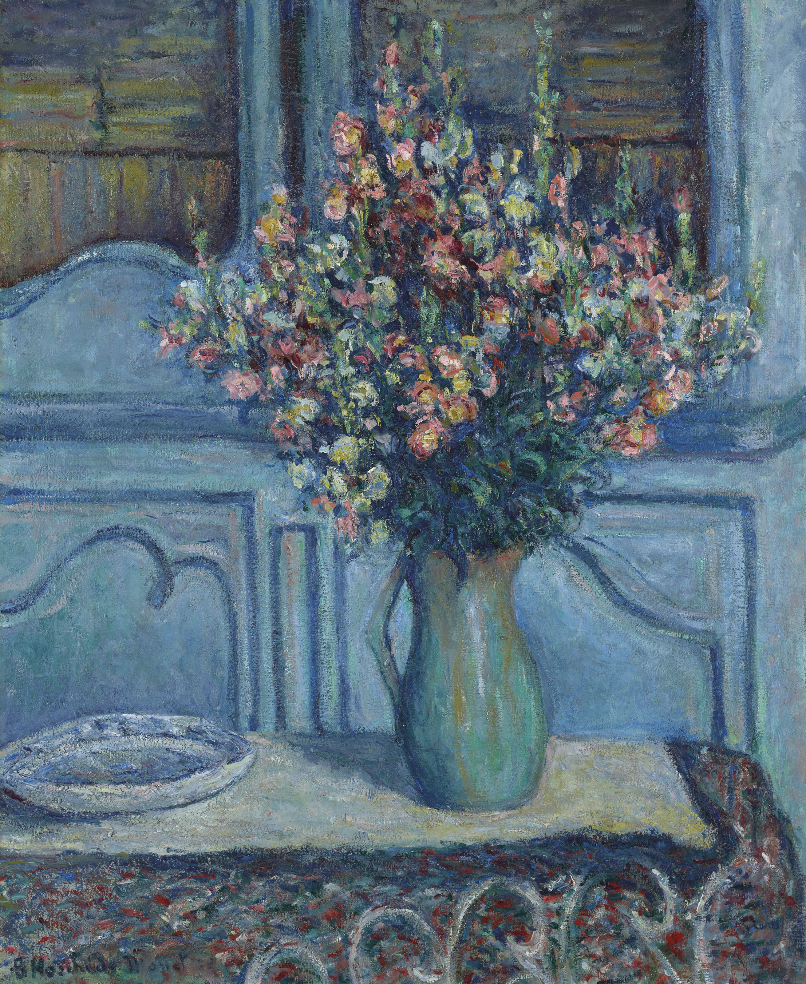 Blanche Hoschedé-Monet — Муфтии, интерьер в Живерни