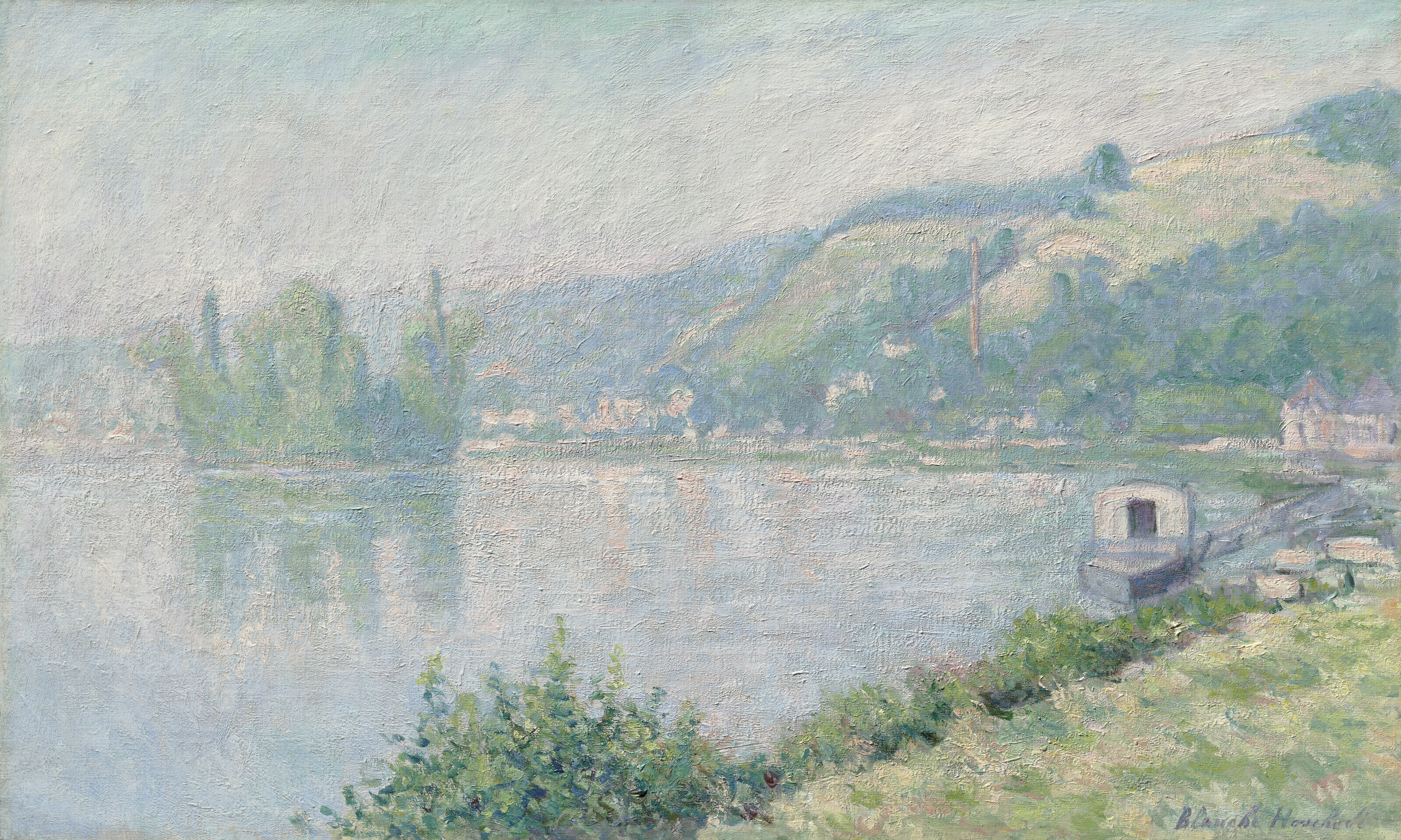Blanche Hoschedé-Monet — Берега Сены (Круассан с Сеной)