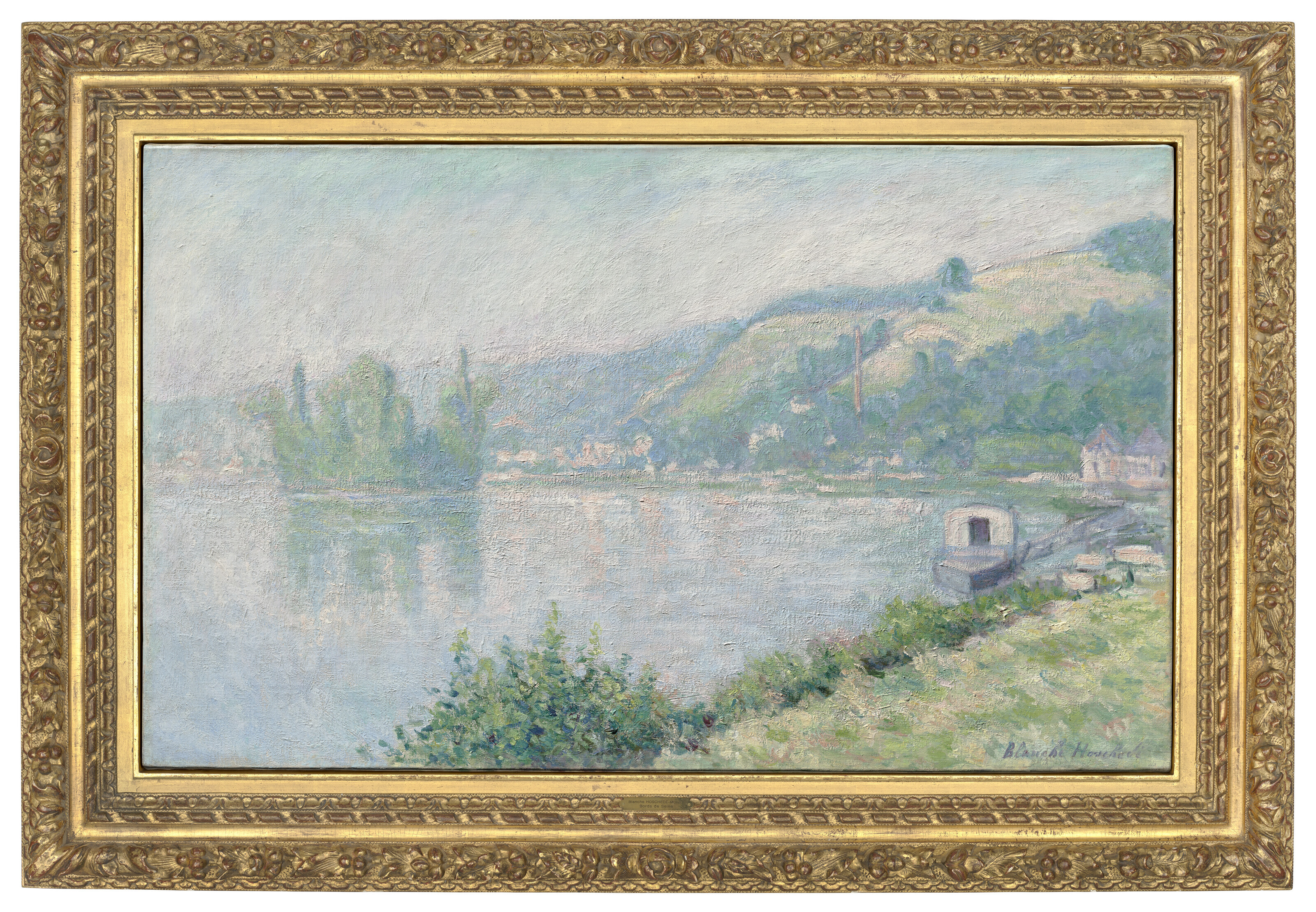 Blanche Hoschedé-Monet — Берега Сены (Круассан с Сеной), изображение 2