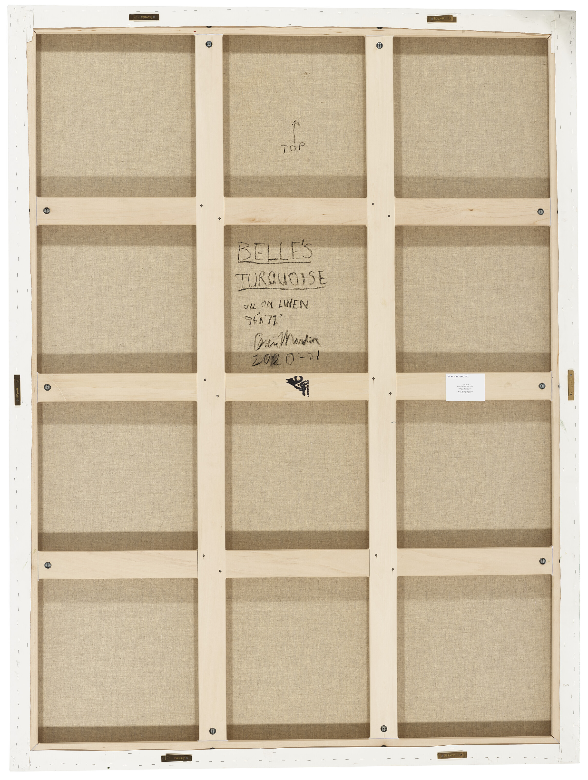 Brice Marden — Бирюзовый цвет Белль, изображение 3