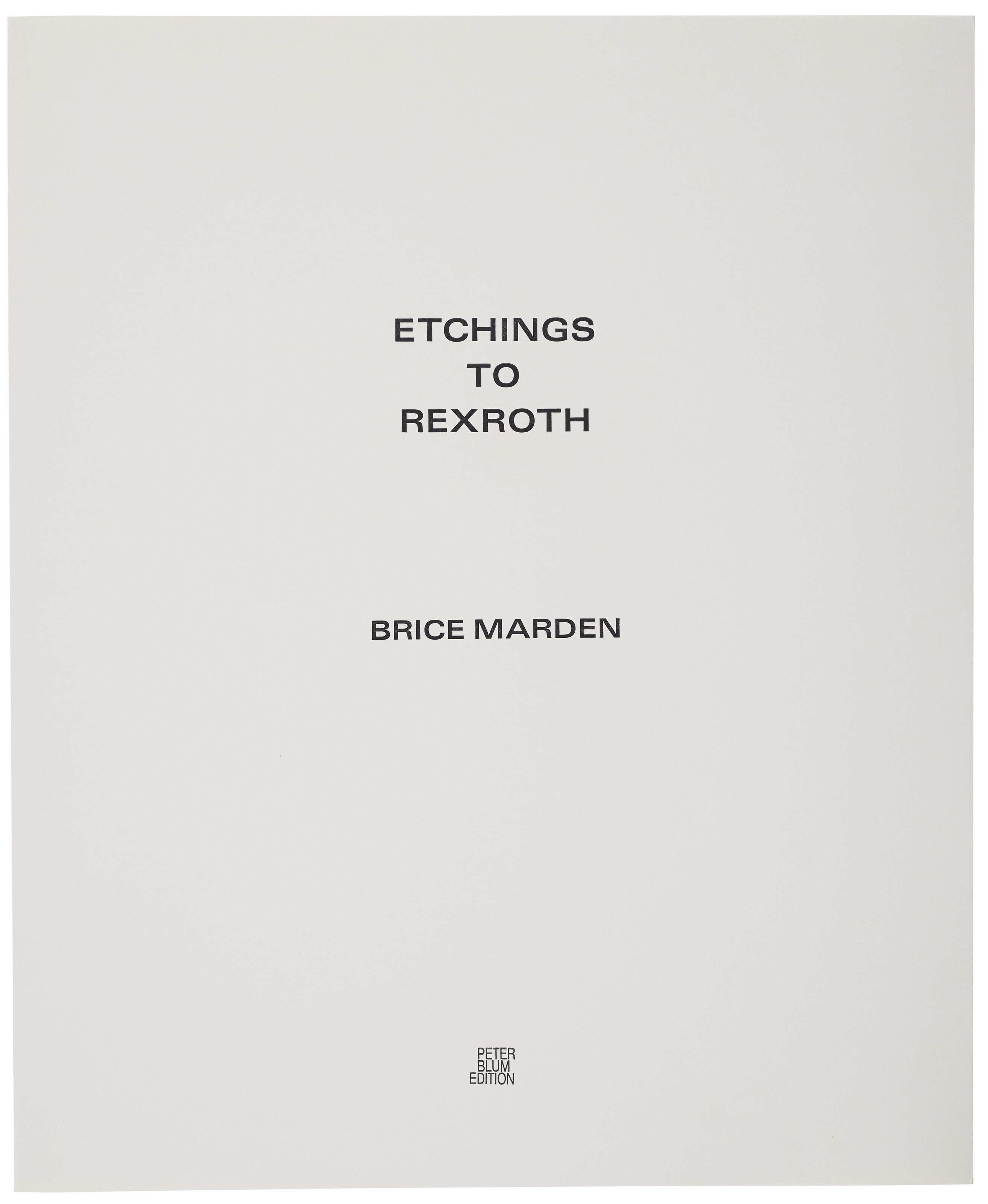 Brice Marden — Гравюры для Rexroth, изображение 2