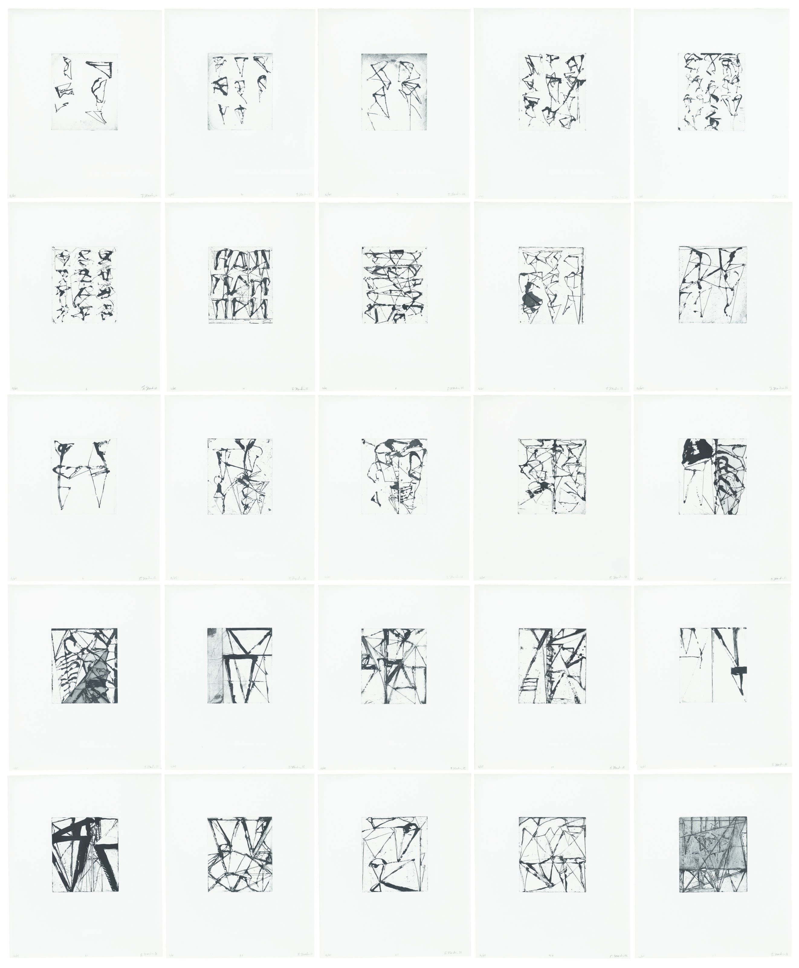 Brice Marden — Гравюры для Rexroth, изображение 1
