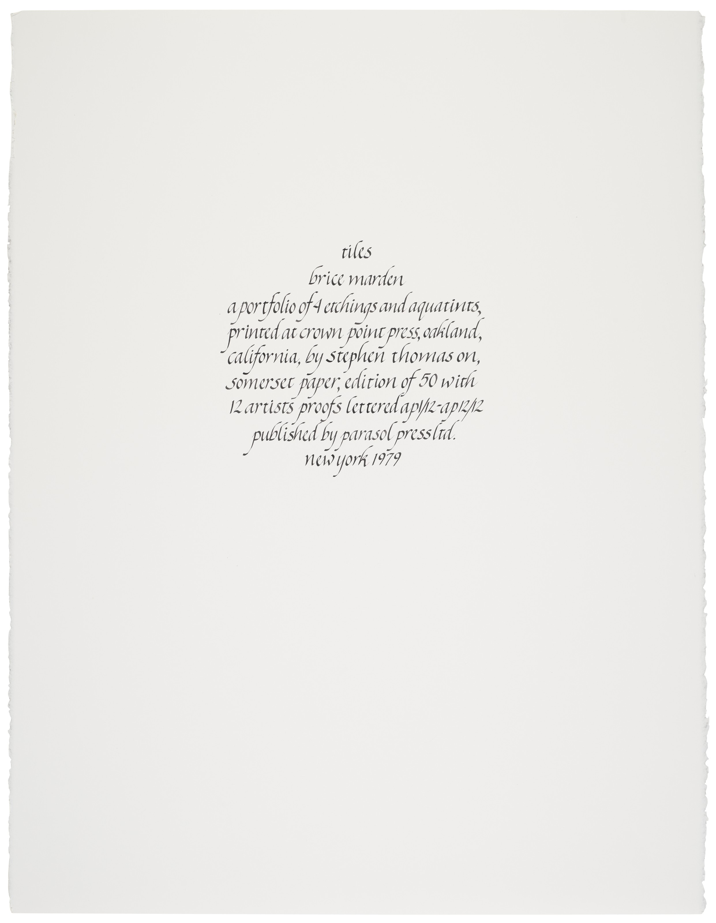 Brice Marden — Плитка, изображение 6