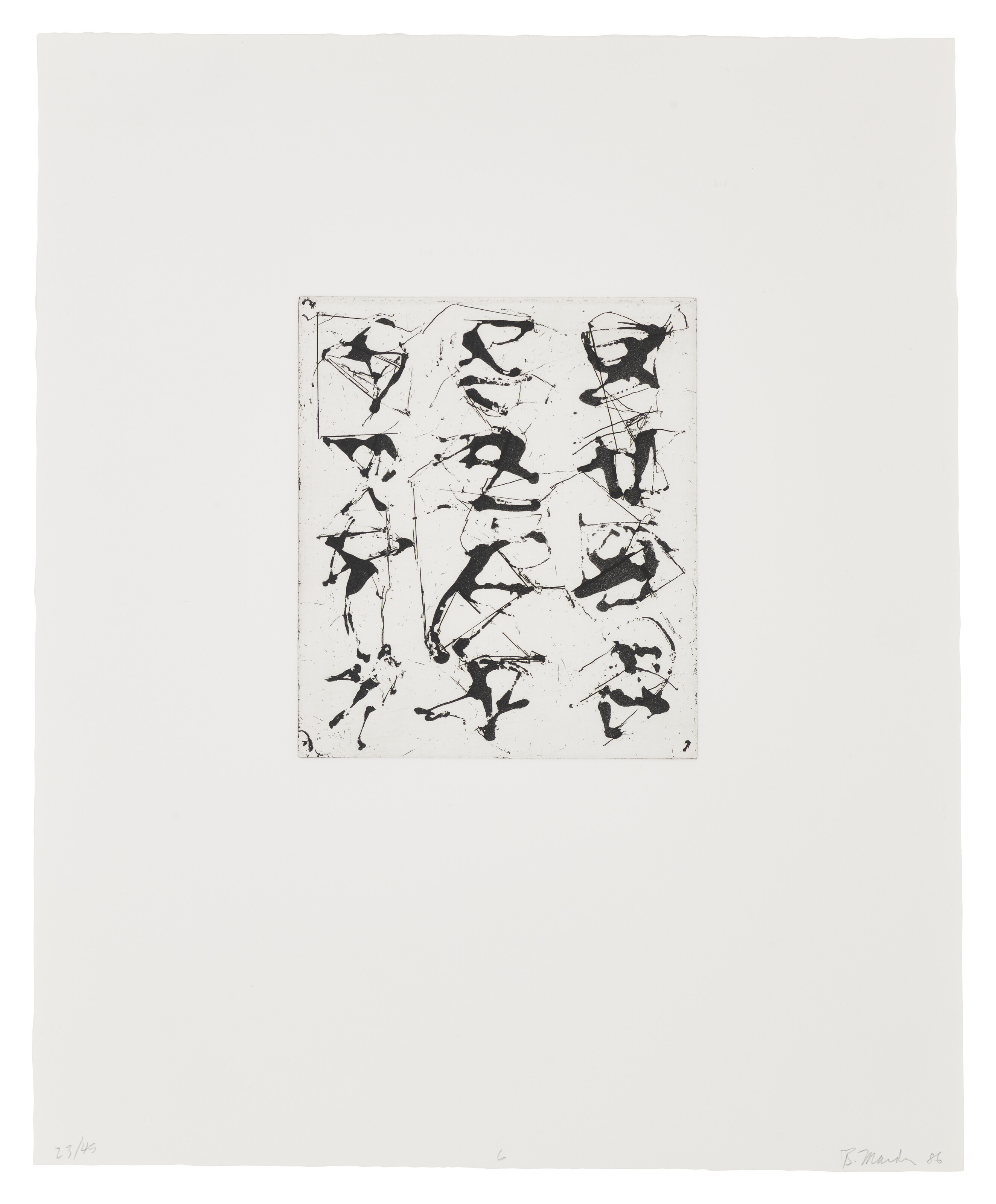 Brice Marden — Гравюры для Рексрота : четыре оттиска, изображение 2