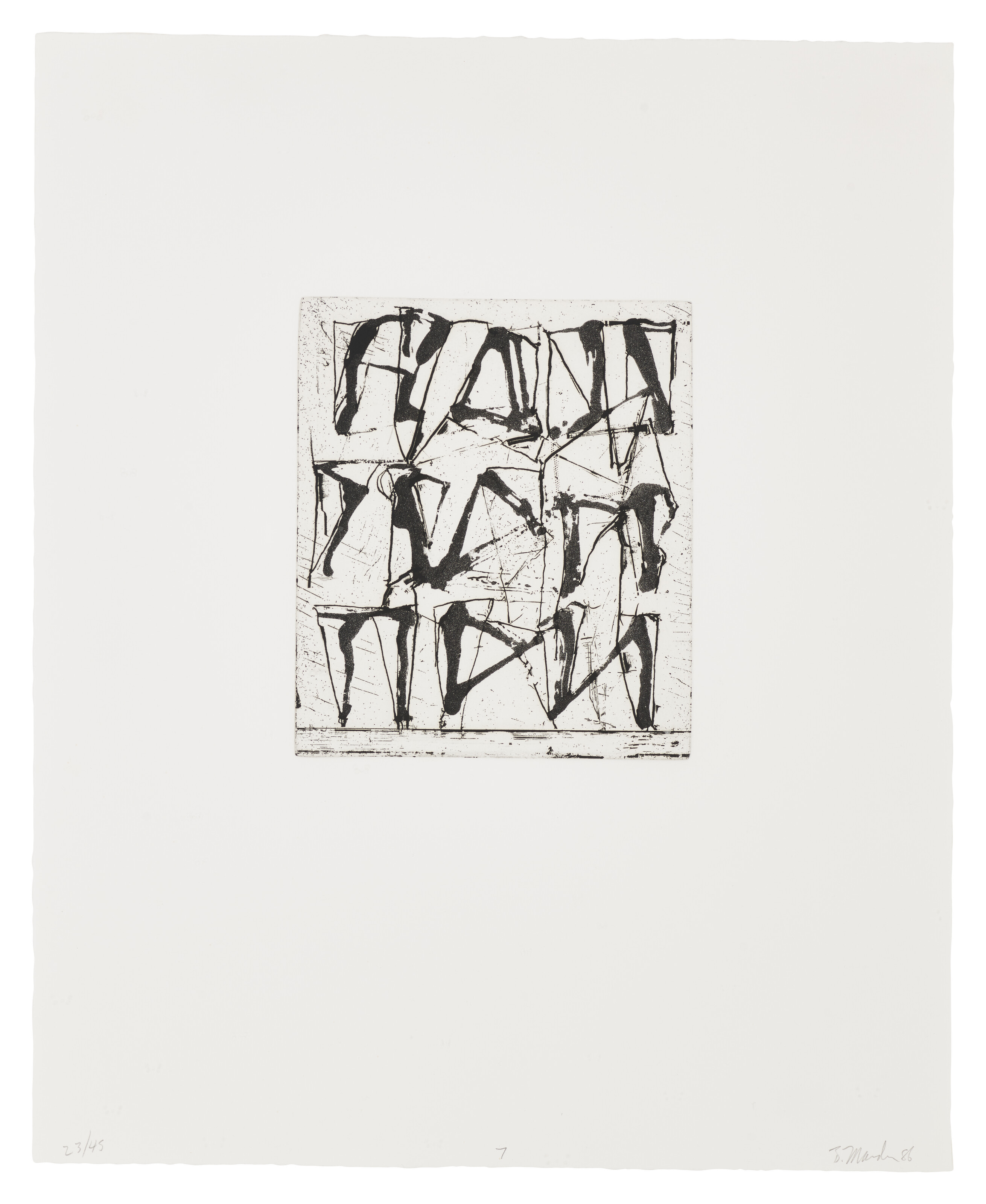 Brice Marden — Гравюры для Рексрота : четыре оттиска, изображение 3